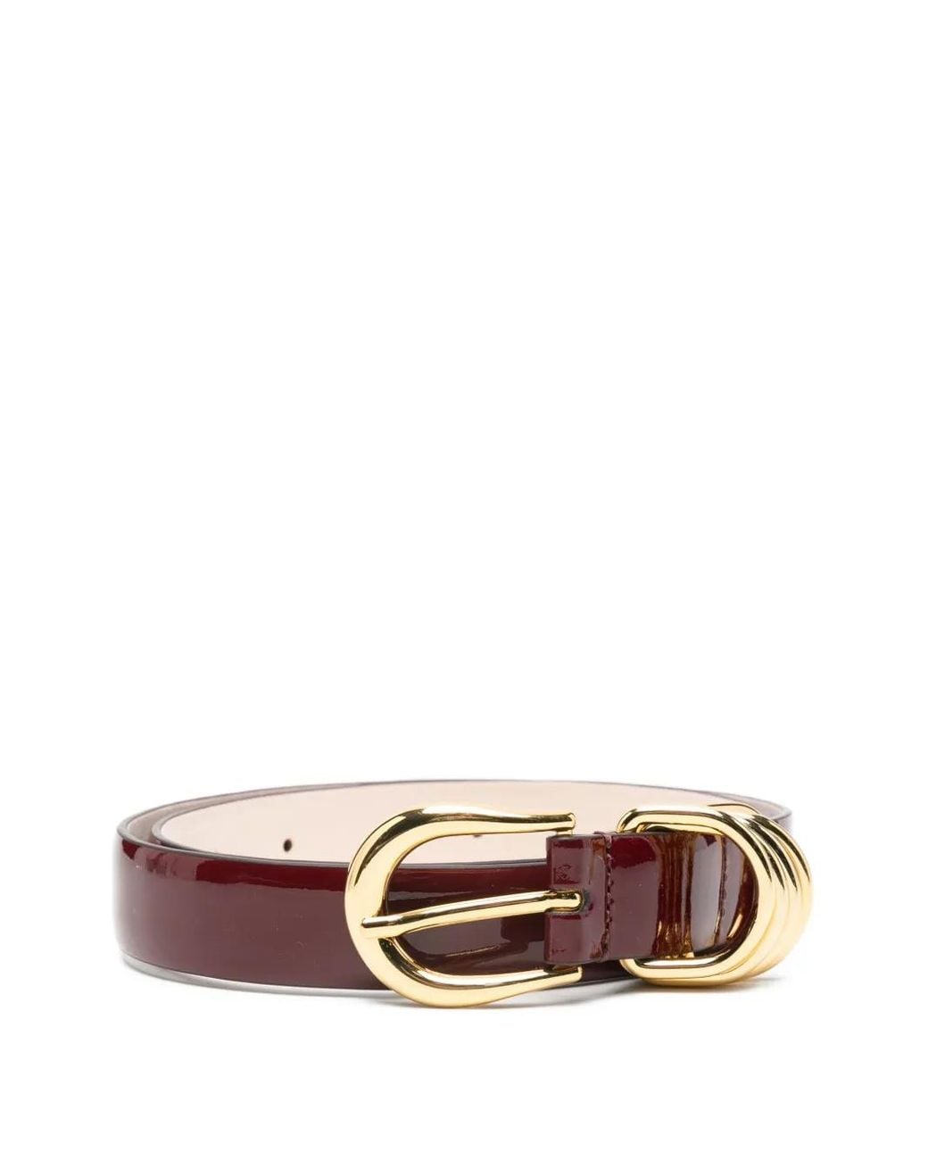 DEHANCHE White Hollyhock Leather Belt