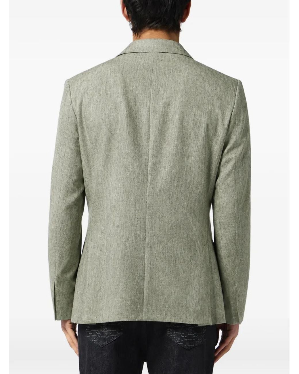 Billionaire Green Oscar Linen Blazer for men