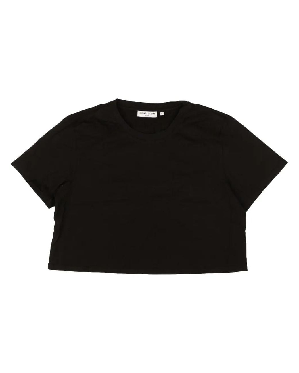 Opening Ceremony Black Cropped T-Shirt