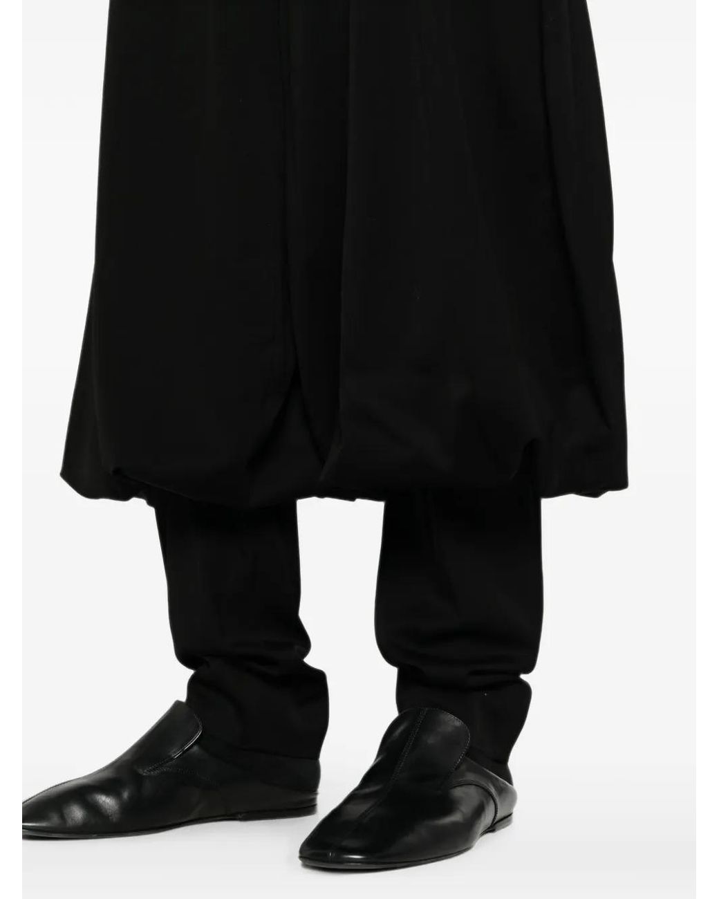 Comme des Garçons Black Layered Draped Trousers for men