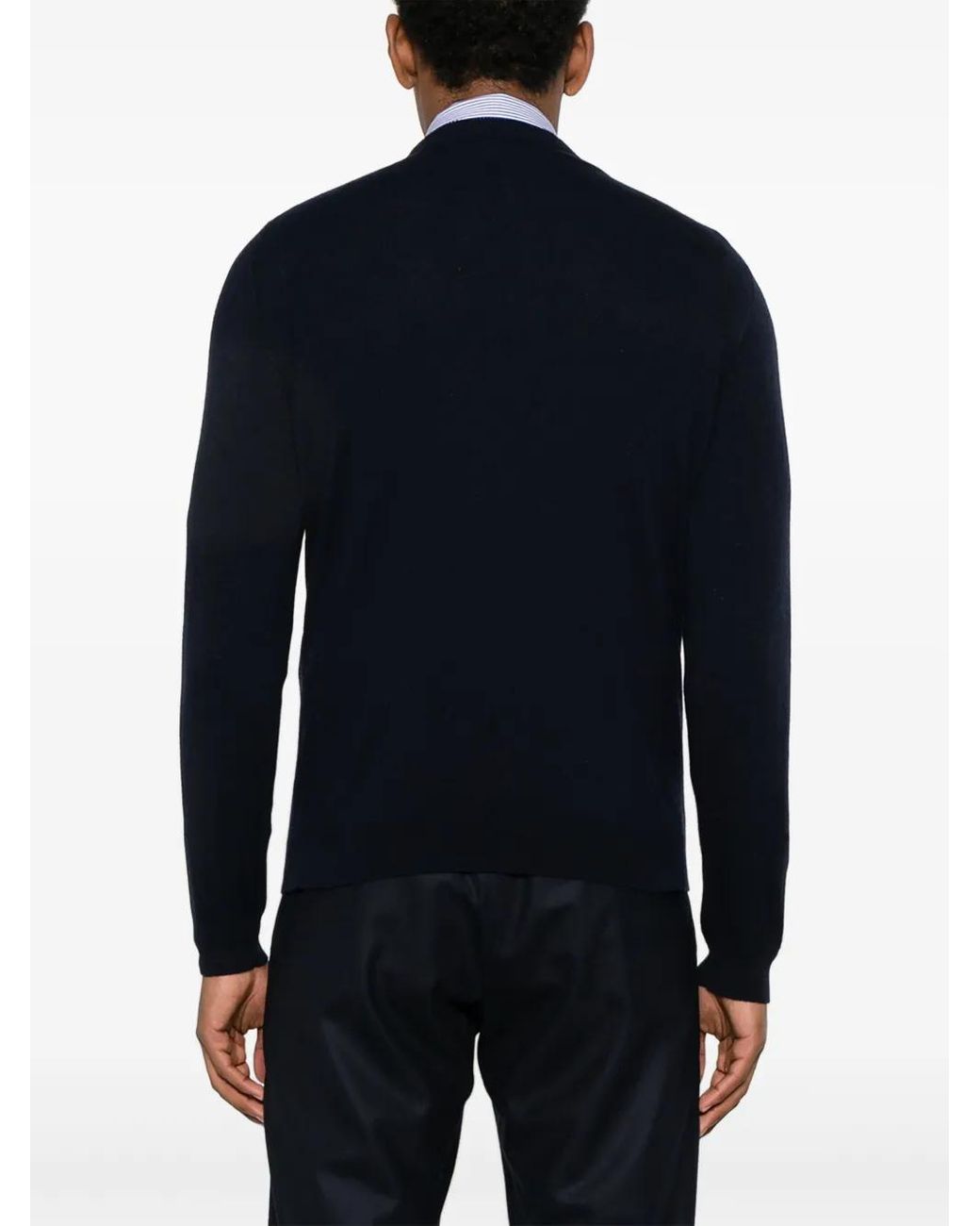 Eraldo Black Crew-Neck Sweater for men