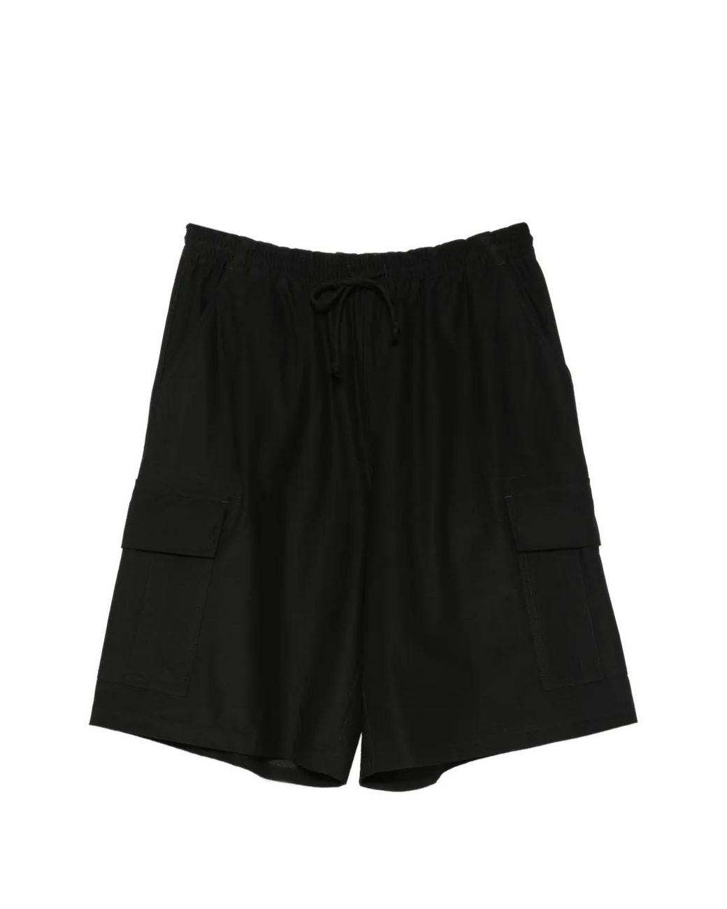Comme des Garçons Black Drawstring-Waist Cargo Shorts for men