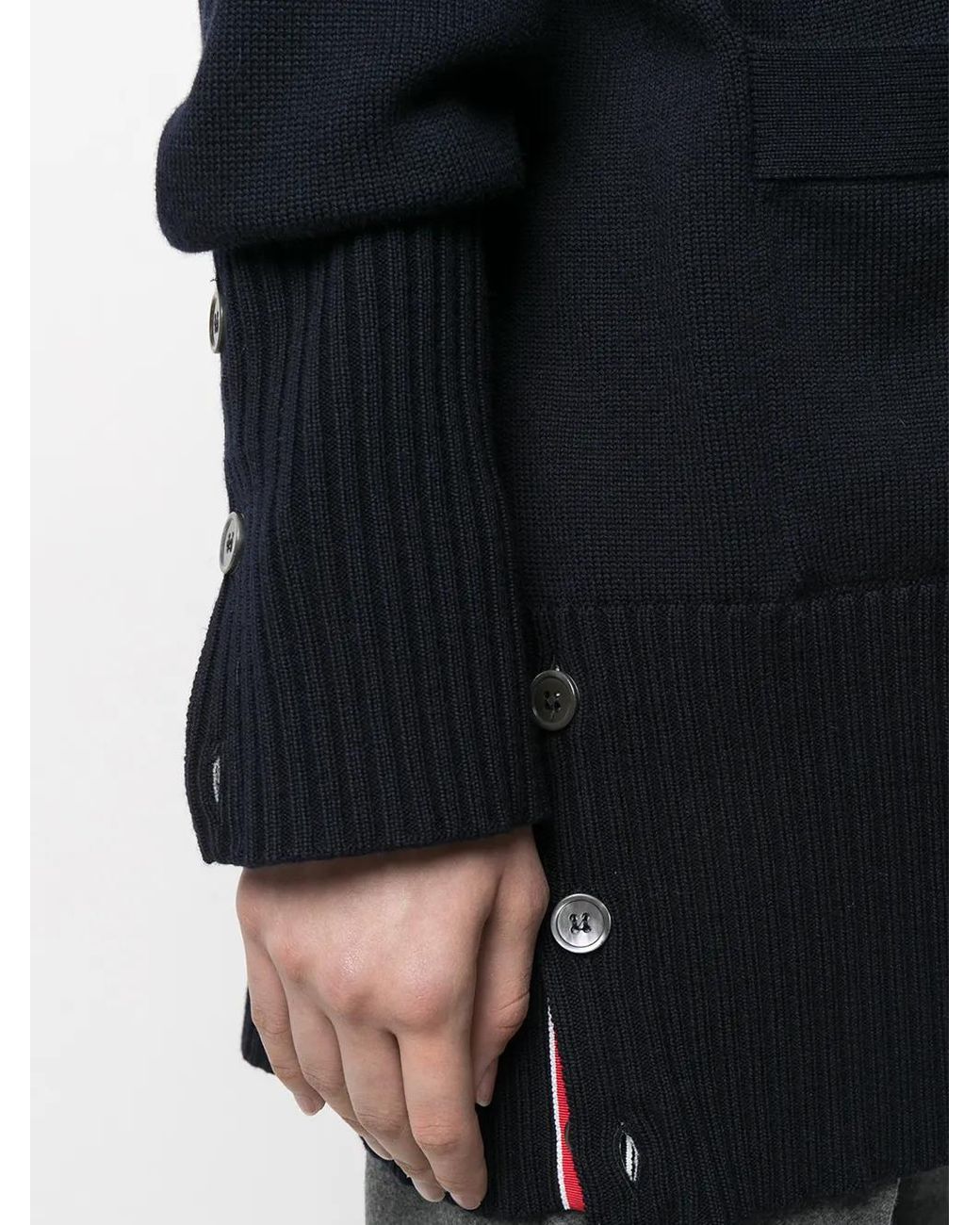 Thom Browne Oversized Vest in het Blue