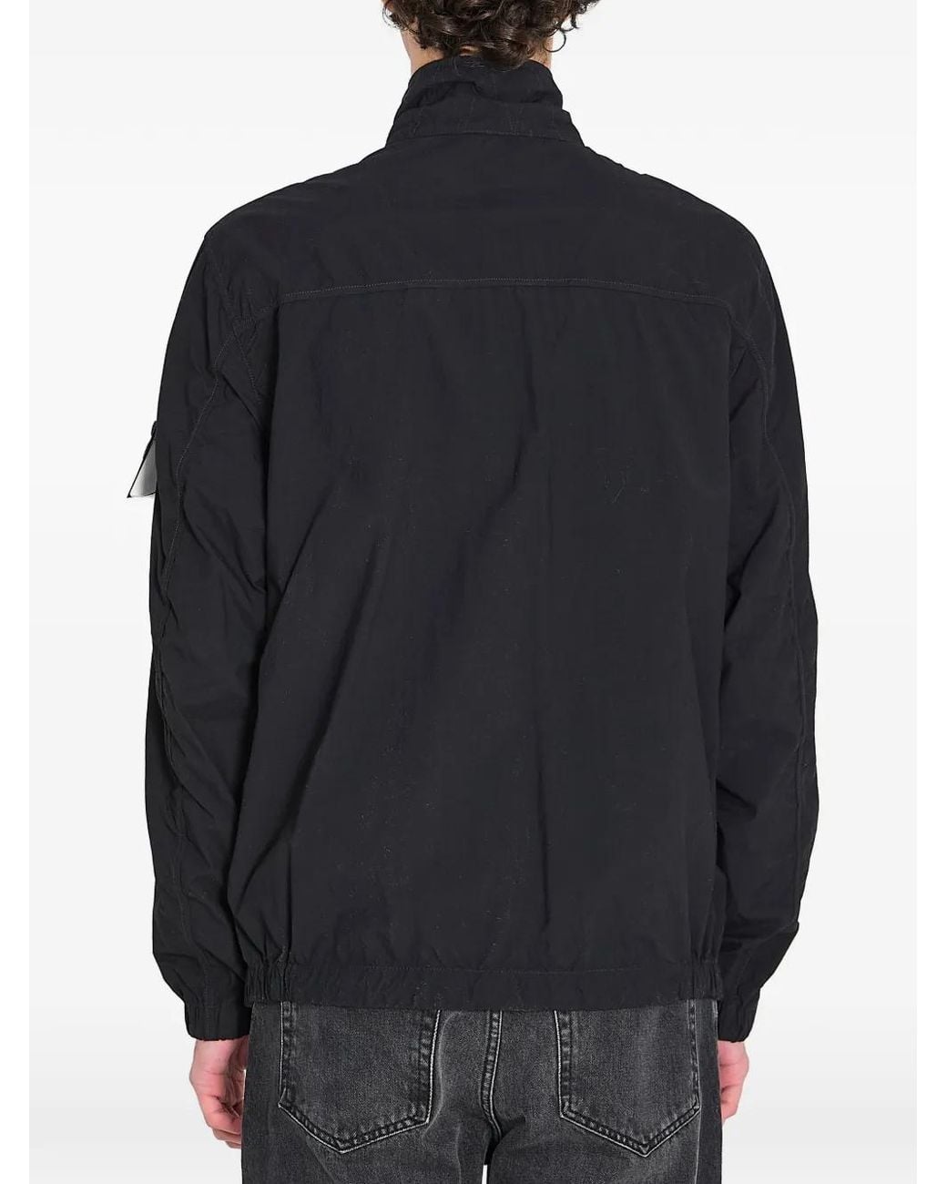 Chaqueta Con Parche Del Logo Stone Island de hombre de color Blue