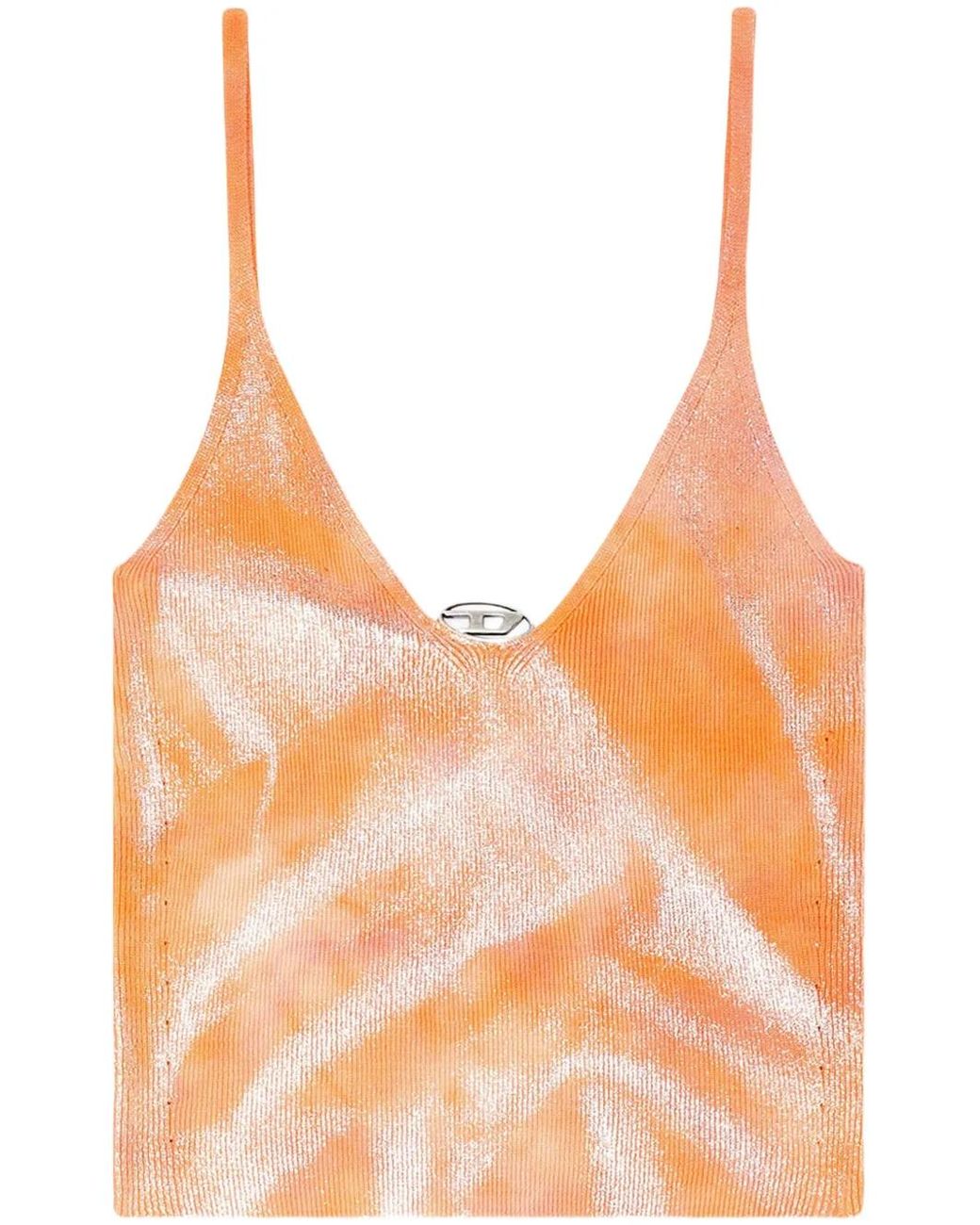 DIESEL Orange Débardeur M-Ismina