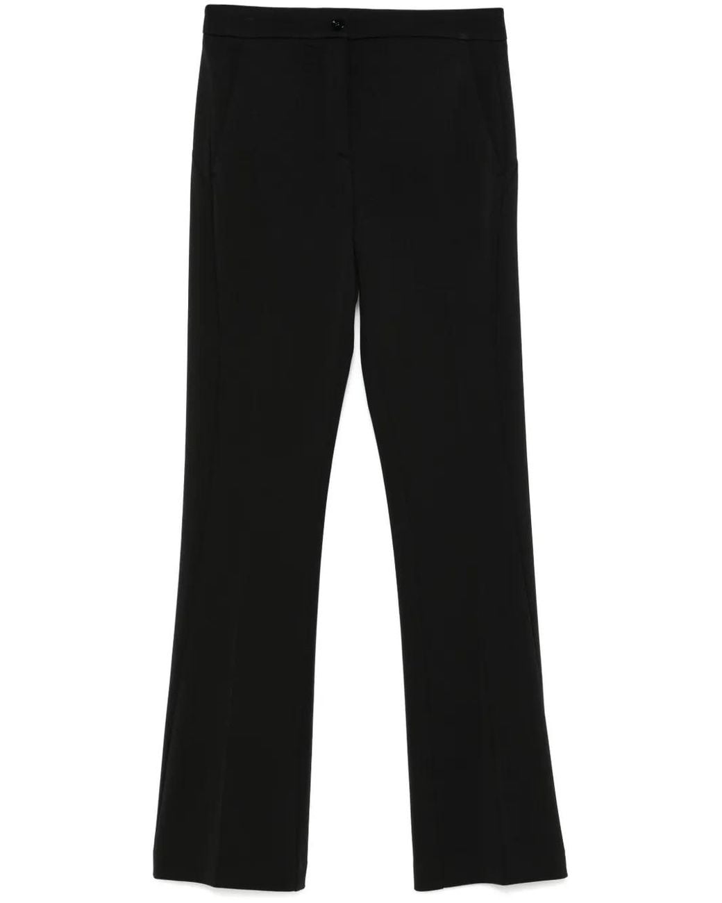 Pinko Black Pressed-Crease Trousers