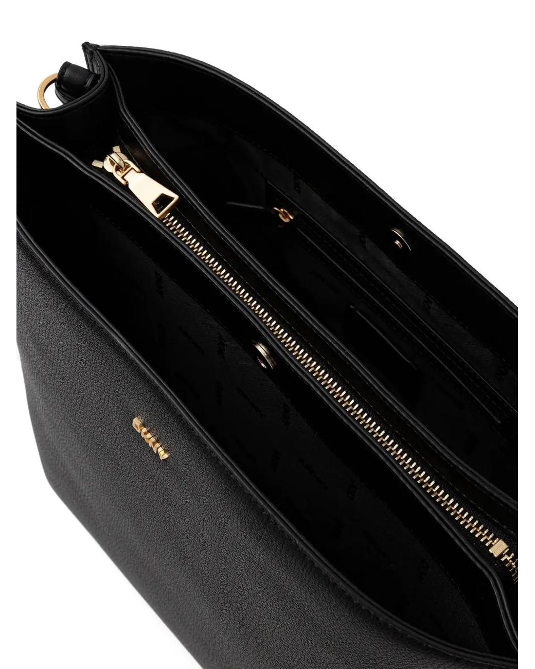 DKNY Black Logo-Tag Shoulder Bag