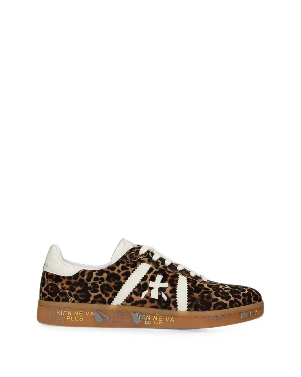 Premiata White Color Block Sneakers
