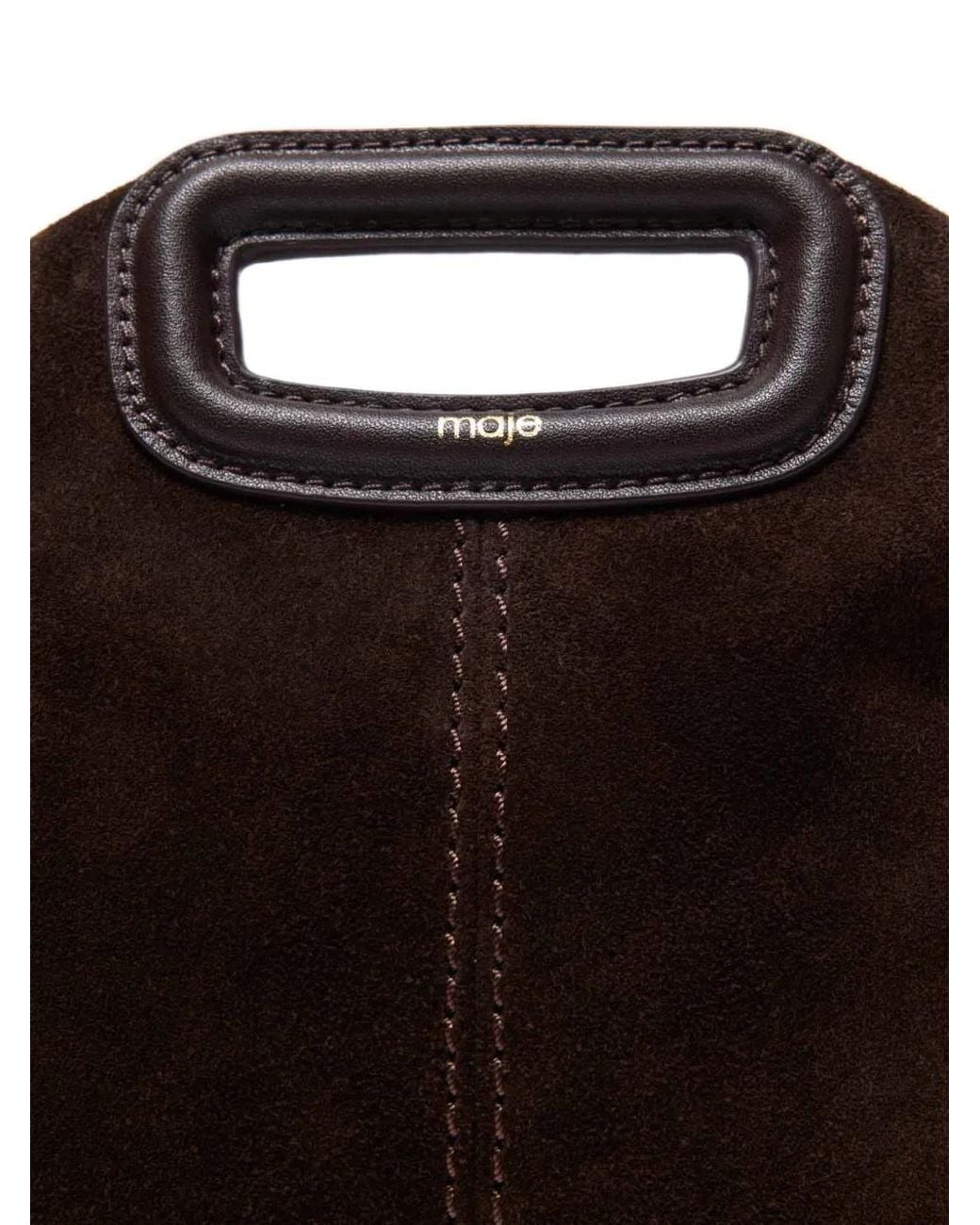 Maje Black Suede Miss M Bag