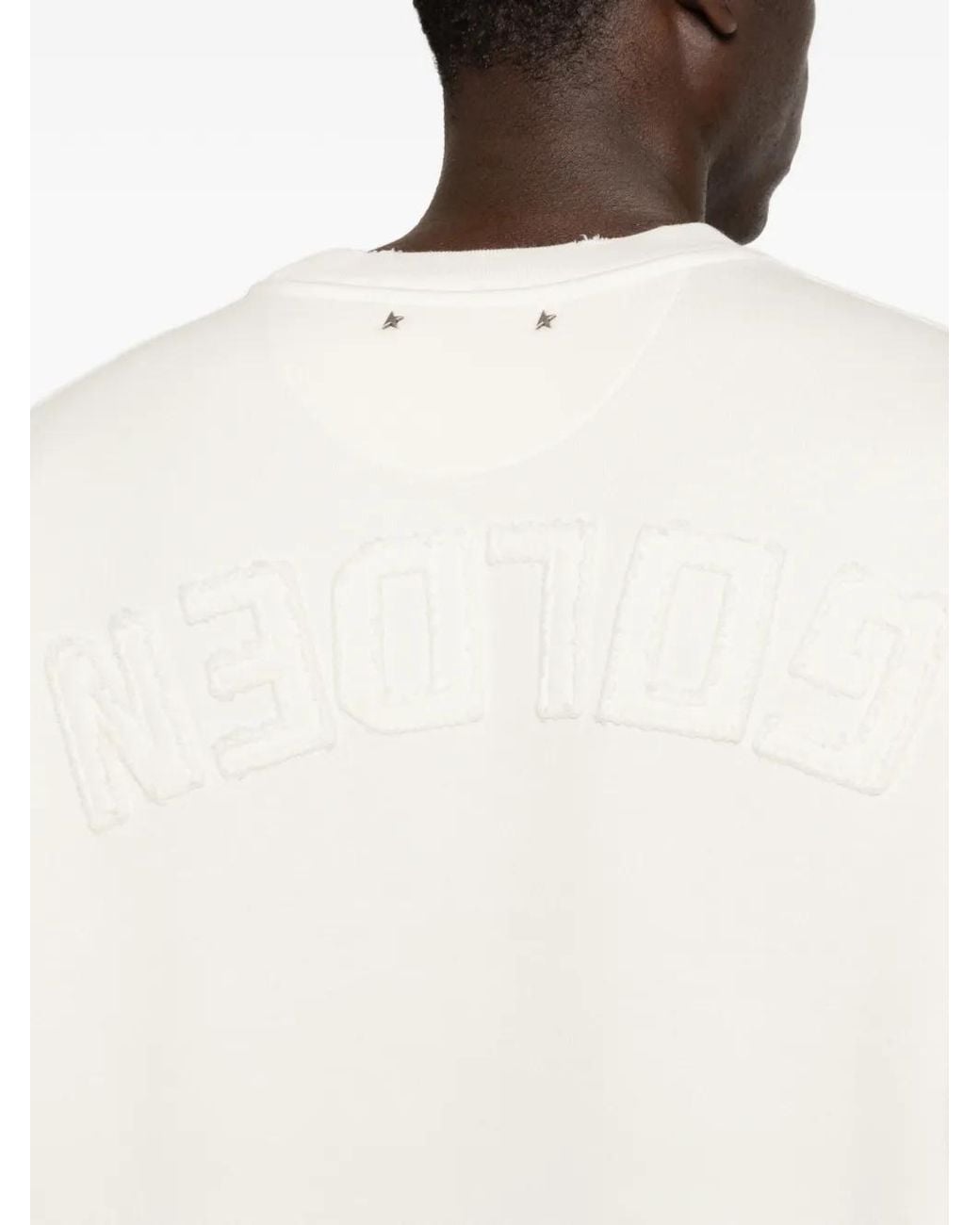 Golden Goose Deluxe Brand White Cotton Crewneck Sweatshirt