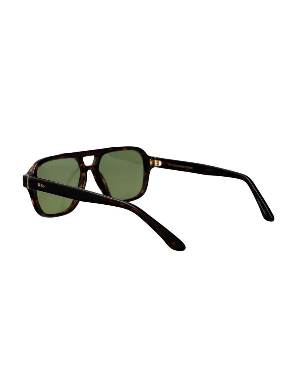 Retrosuperfuture Green Maneval Browline Sunglasses for men