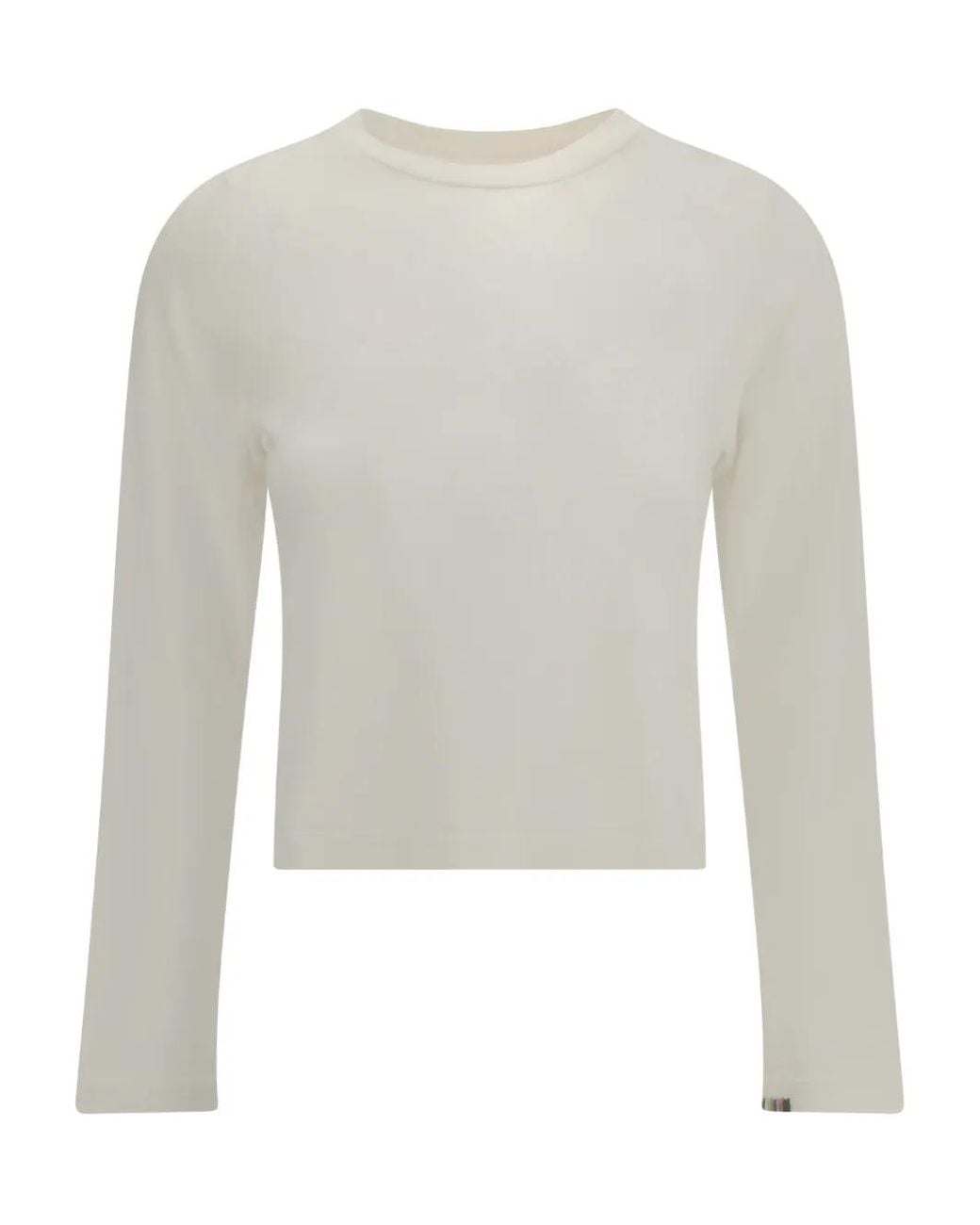 Extreme Cashmere N°451 Lisa Long-Sleeve Top in White | Lyst