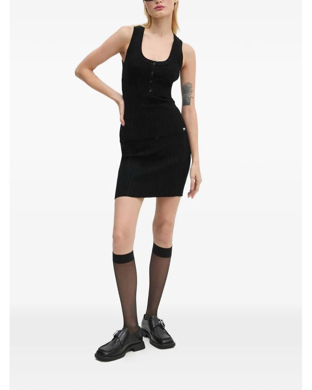 Moschino Black Ribbed Top