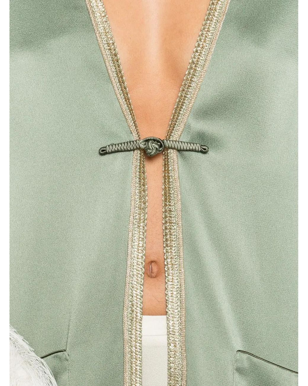 Forte_forte Green Kimono Jacket