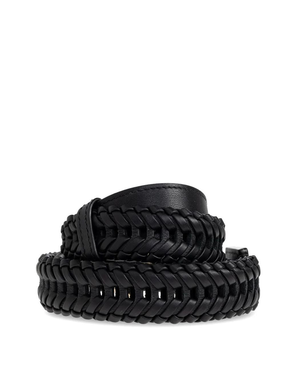 Loewe Black Braided Bag Strap