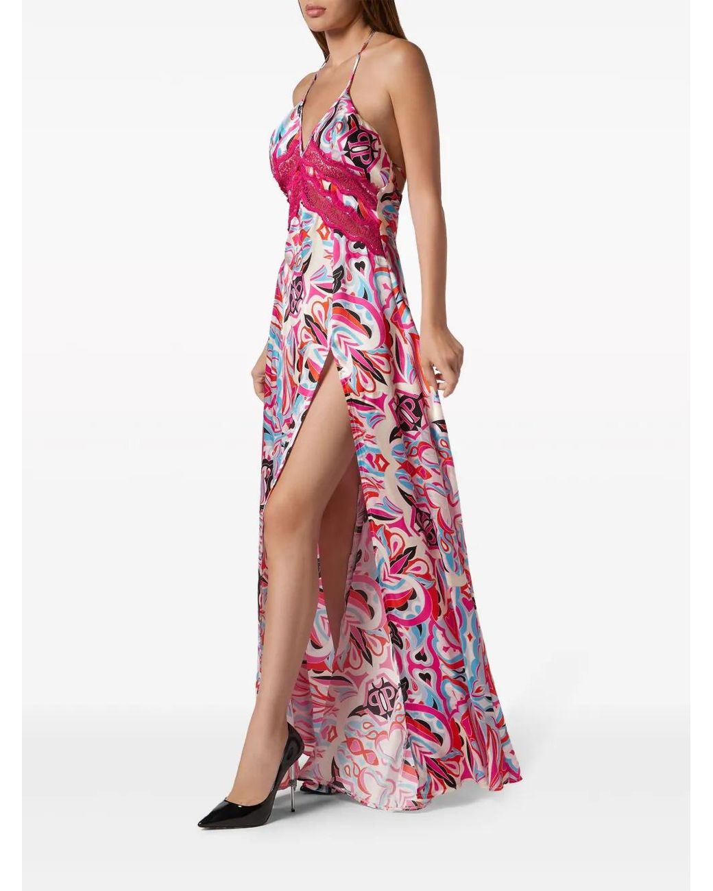 Philipp Plein Pink Maxi Dress