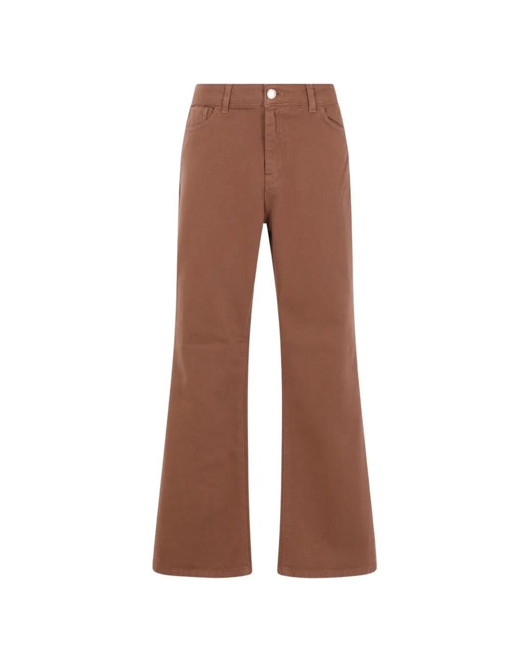 FEDERICA TOSI Brown Pocket Jeans