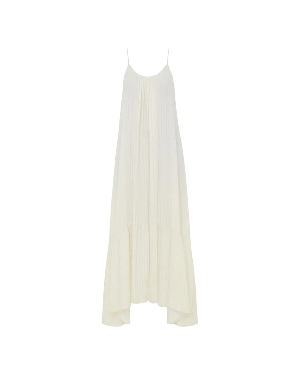 Robe Longue À Rayures ELEH en coloris White