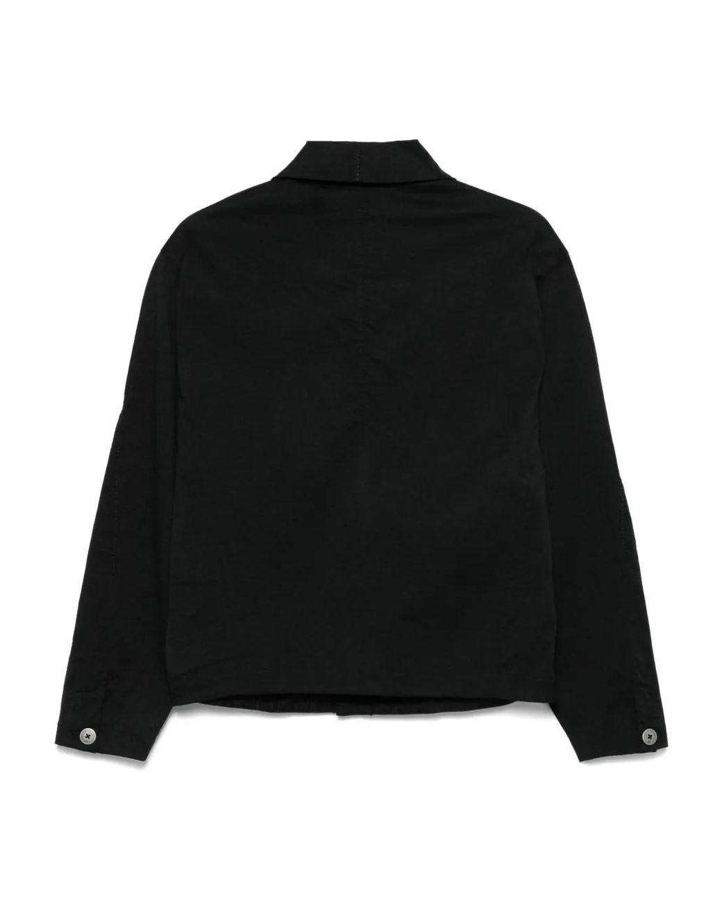 Transit Black Buttoned Shirt Jacket for men