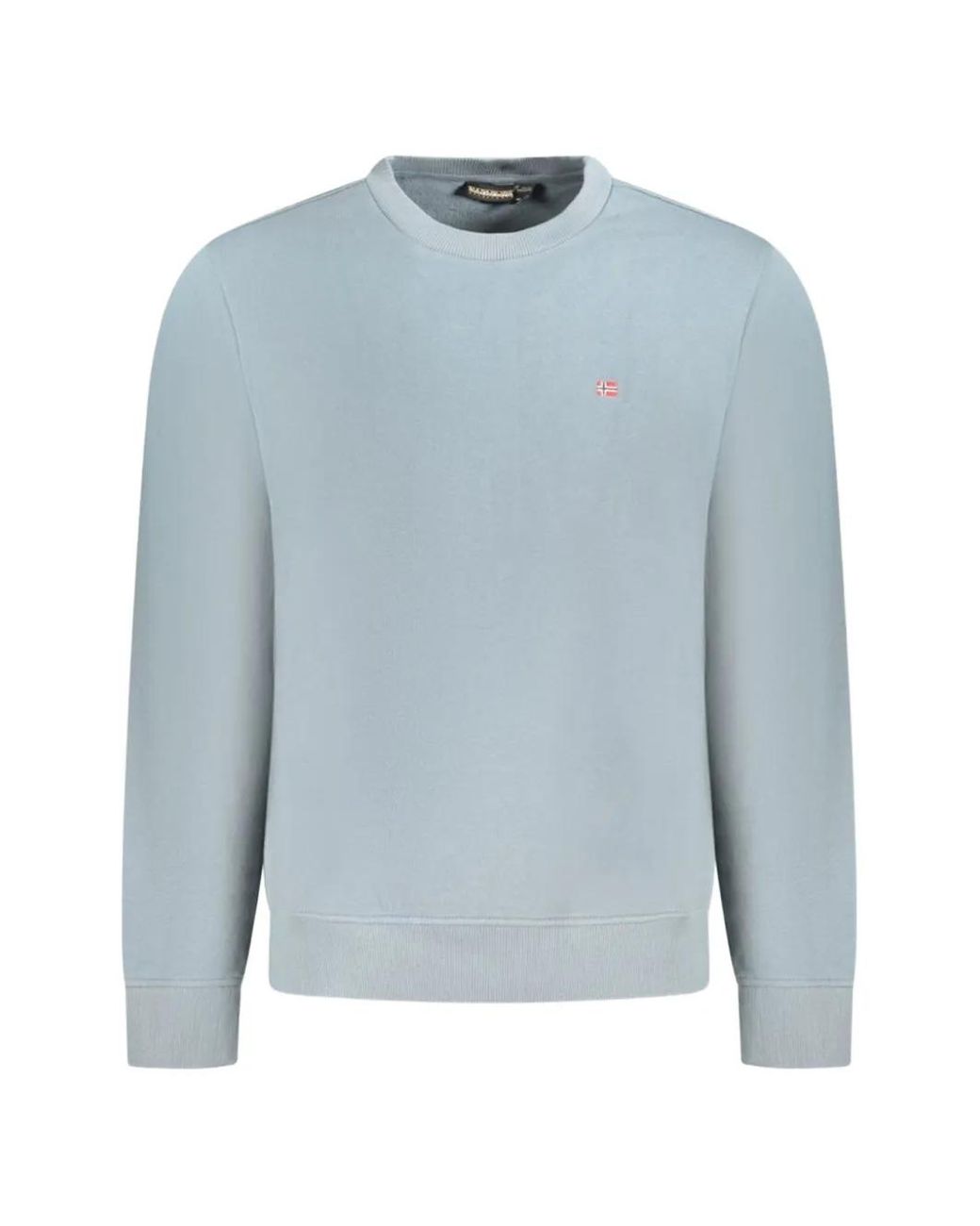 Napapijri Blue Crew-Neck Sweatshirt for men