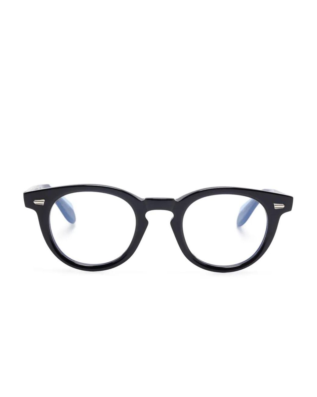 Cutler & Gross Blue Round-Frame Glasses