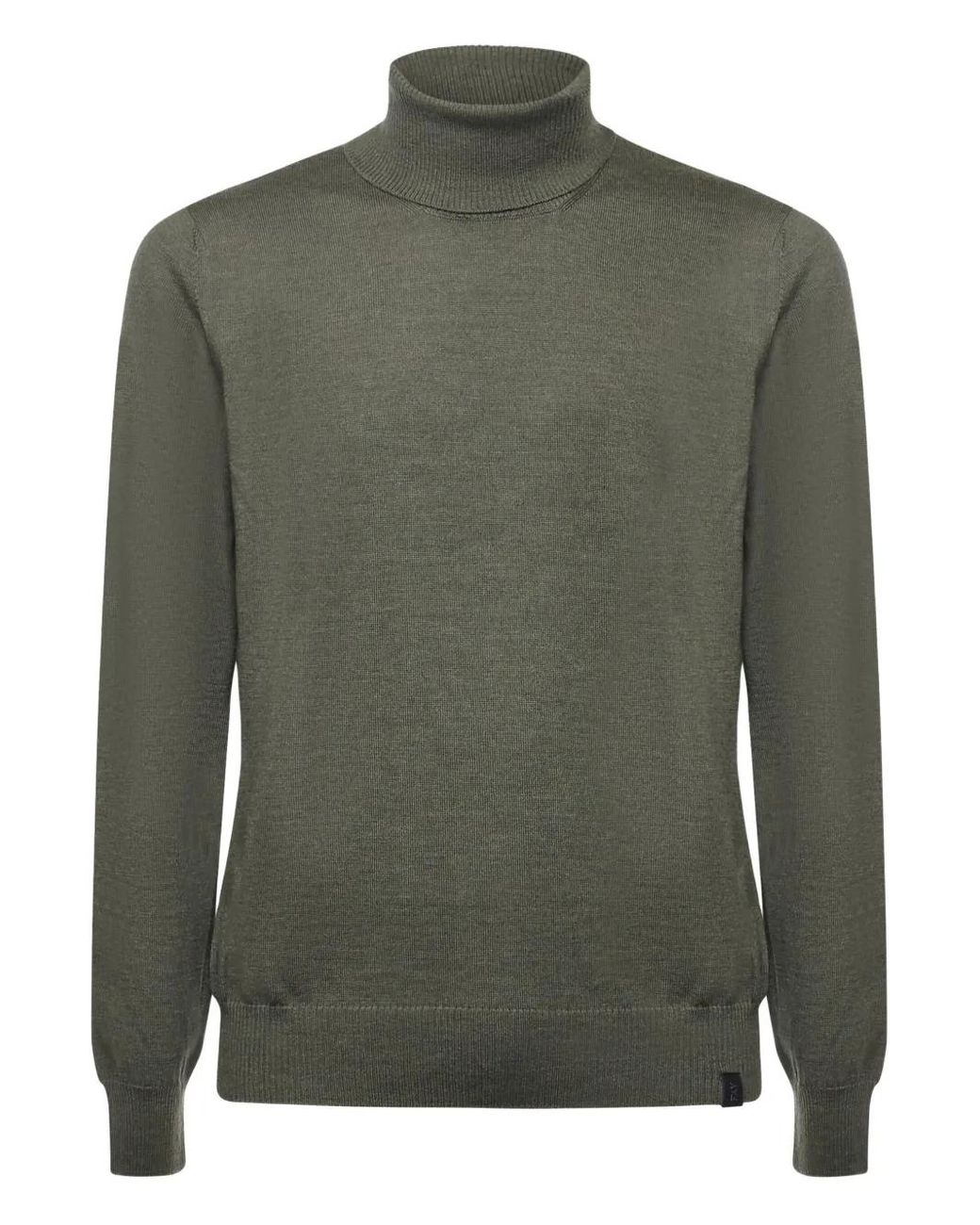 Fay Green Pull À Col Roulé for men