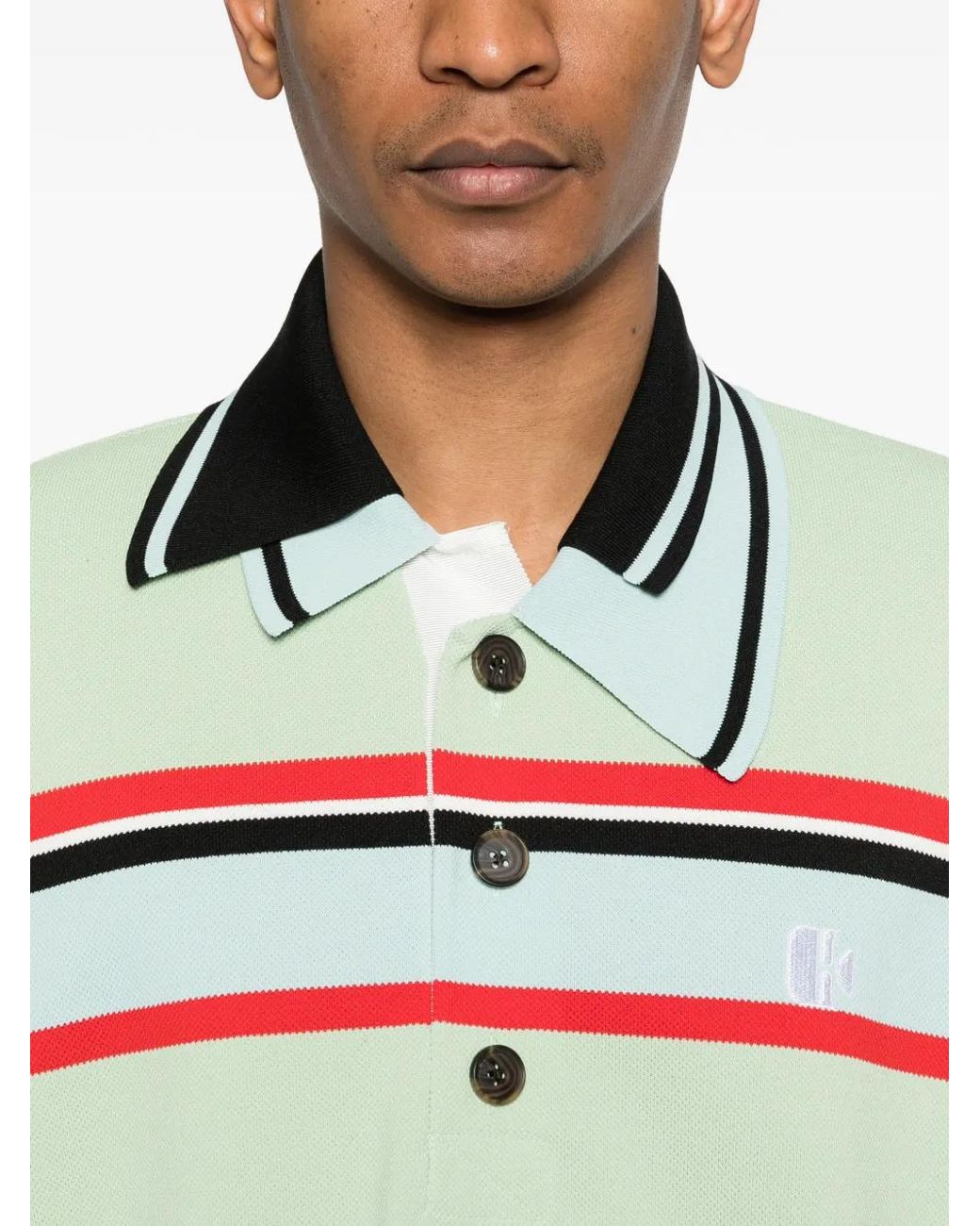 Kolor Gestreept Poloshirt in het Gray voor heren