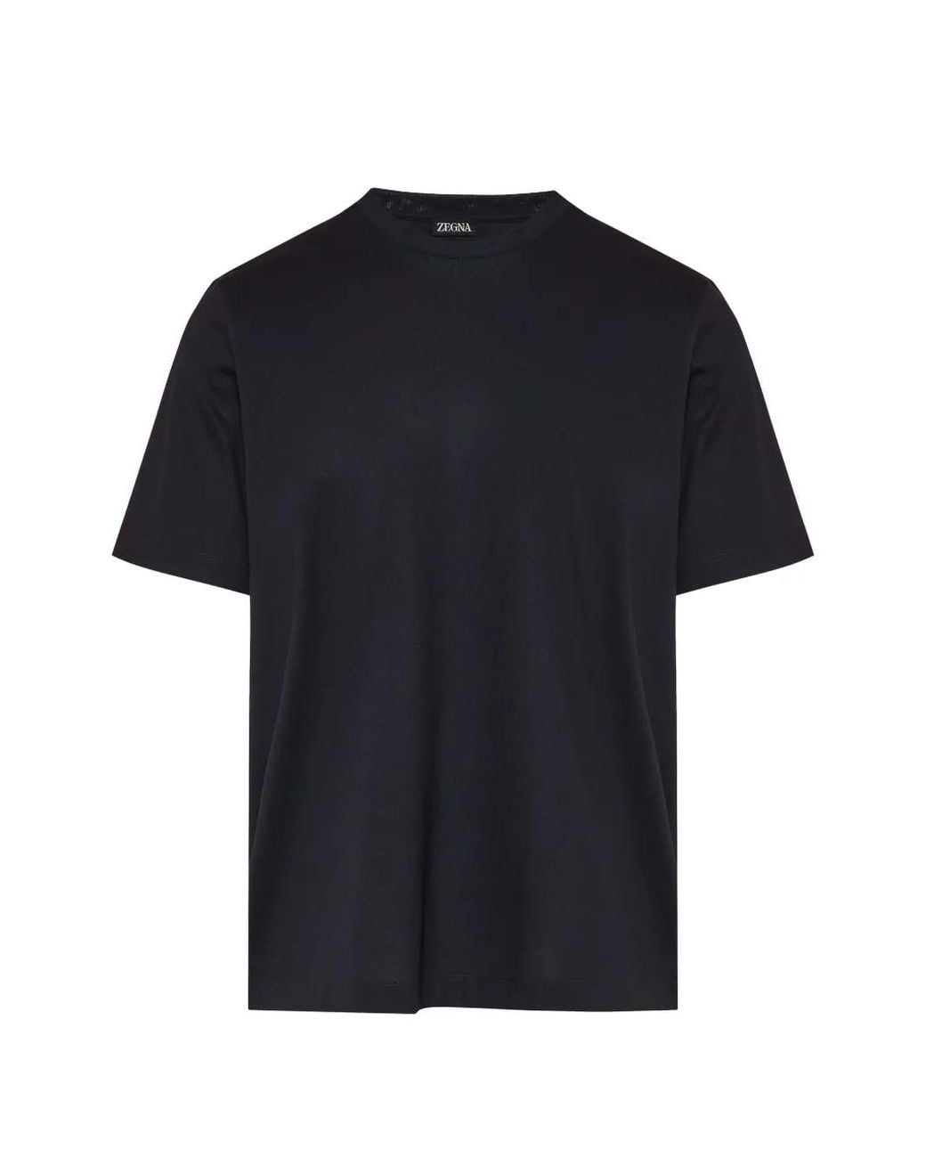 Zegna Black Crew-Neck T-Shirt for men