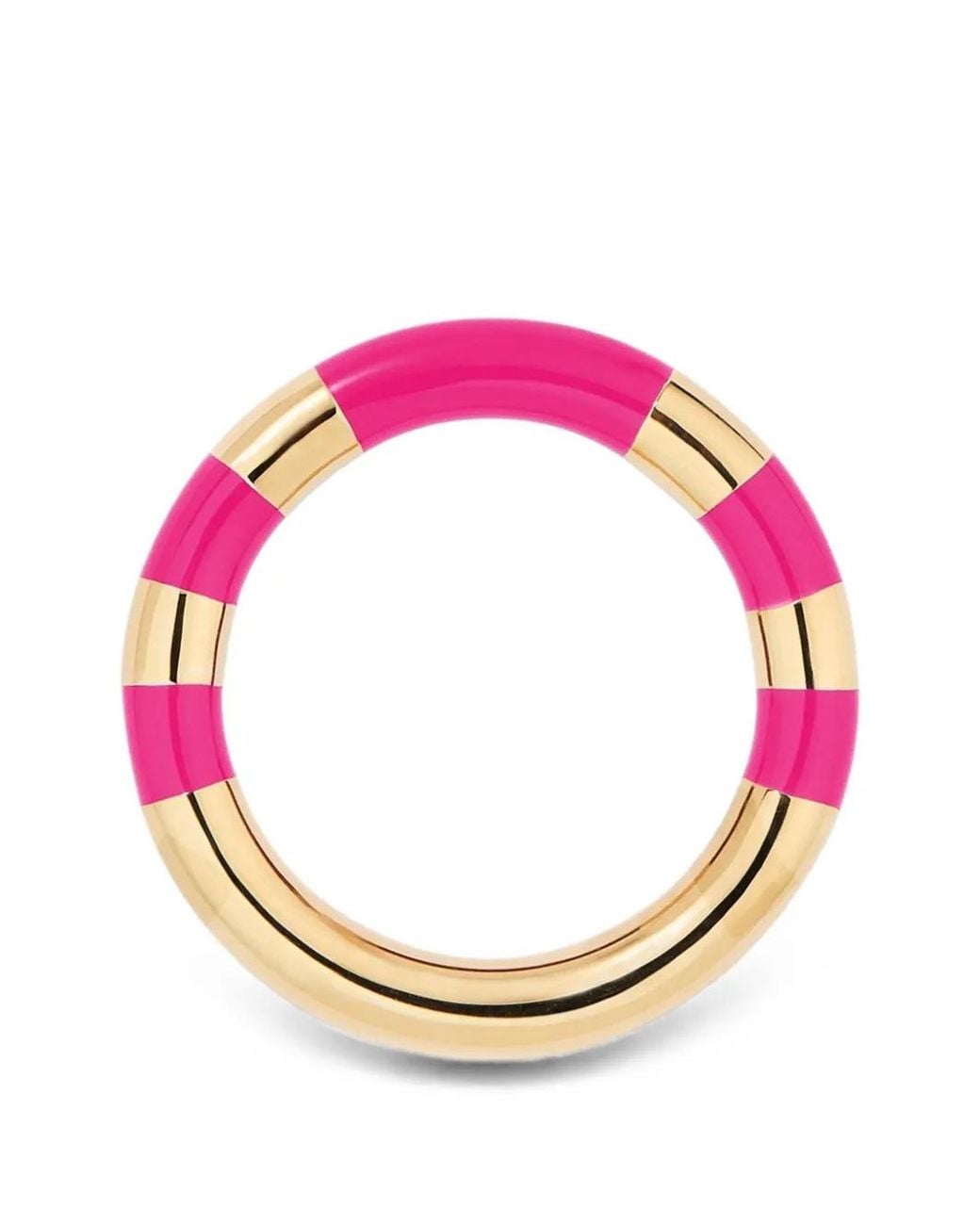 Aurelie Bidermann Pink Positano Striped Ring