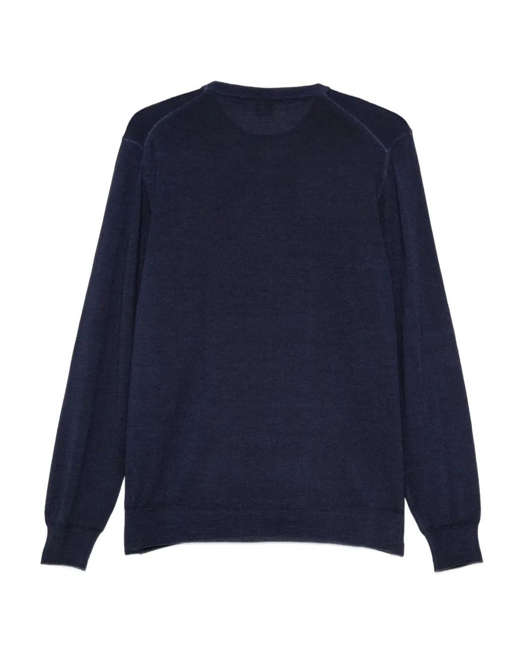 Fedeli Blue Merino-Wool Top for men