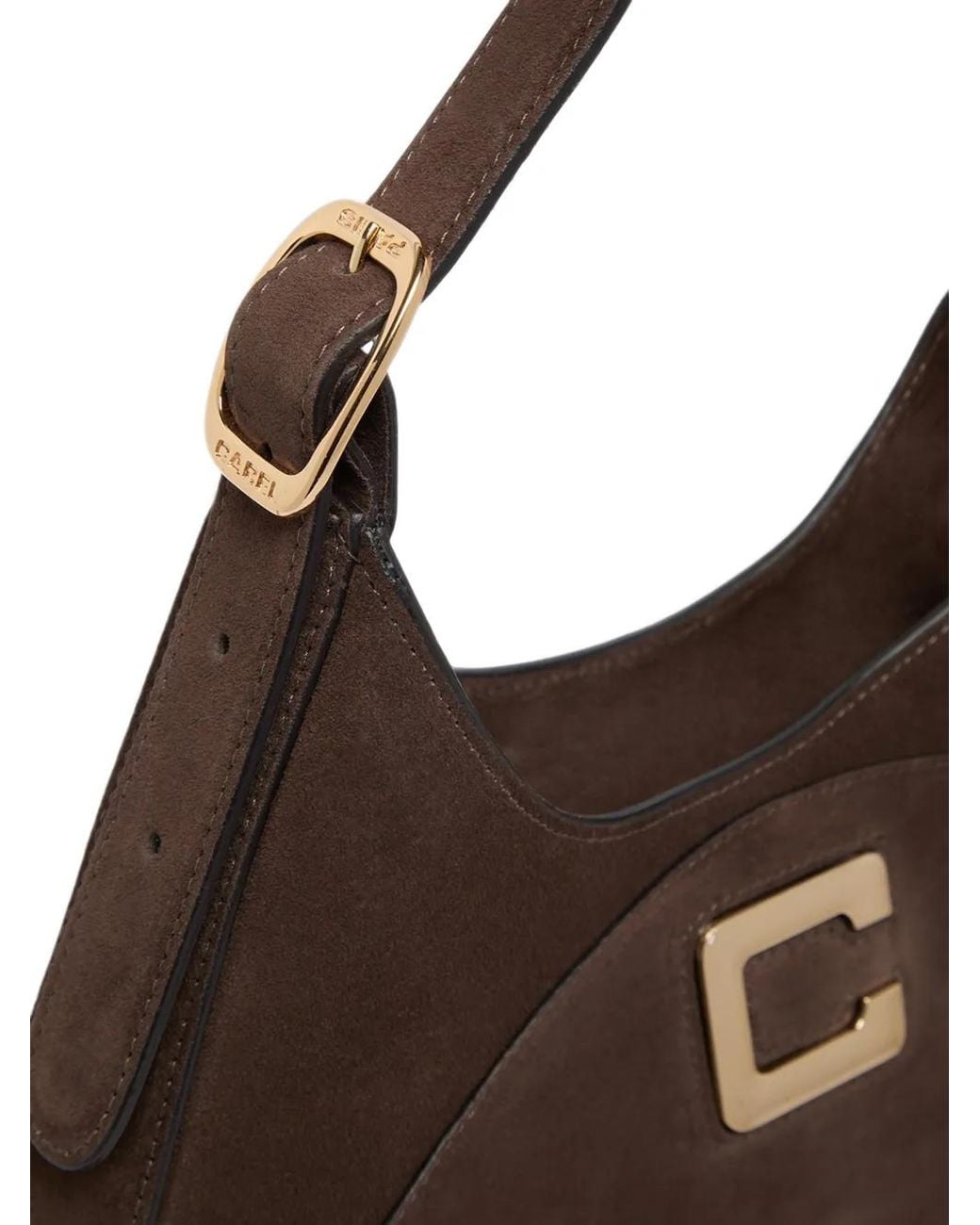 CAREL PARIS Brown Sac Porté Épaule Concorde Médium