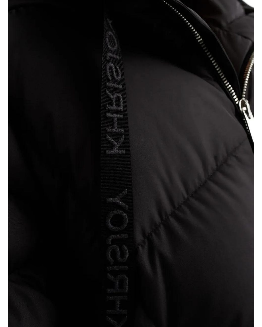 Khrisjoy Black Hooded Puffer Coat