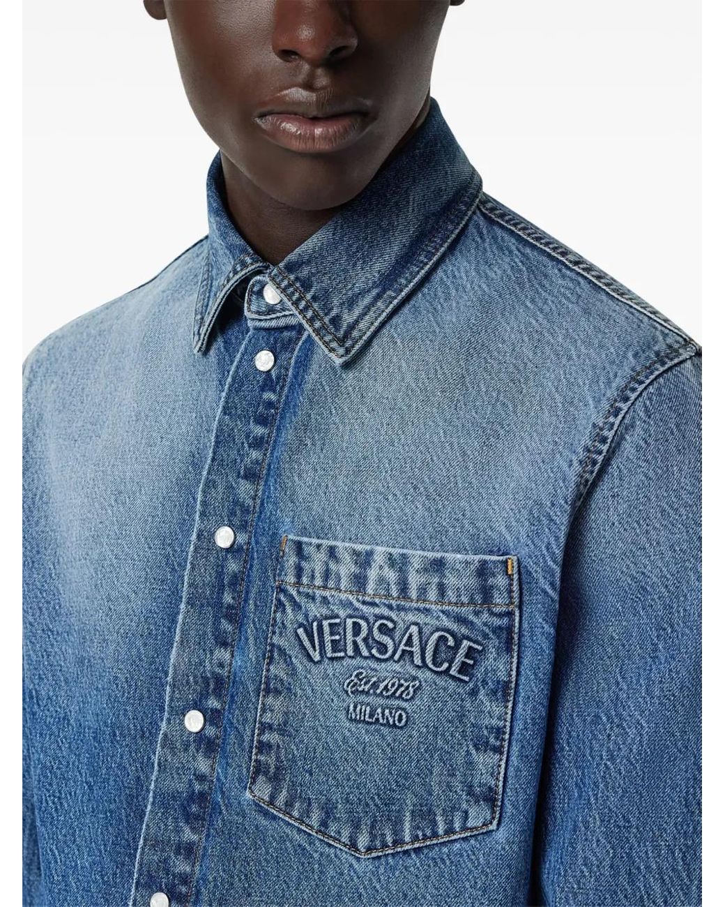 Versace Blue Shirts for men