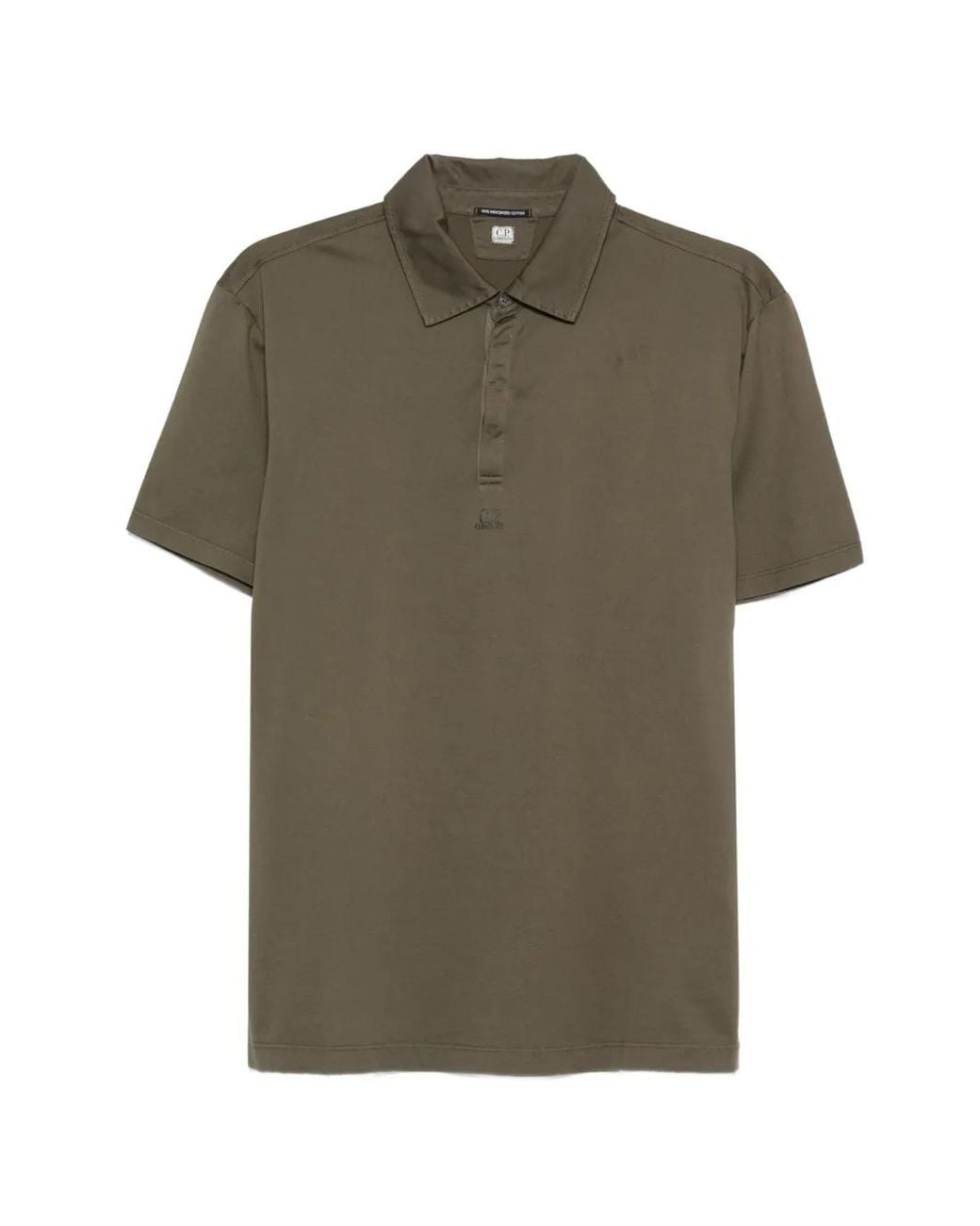 C P Company Green Polo En Coton for men