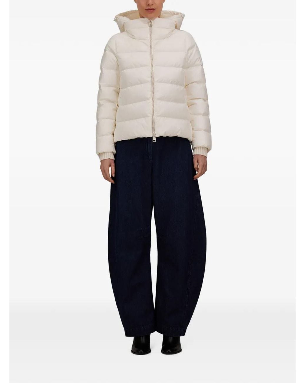 Herno White Chamonix Quilted Puffer Jacket