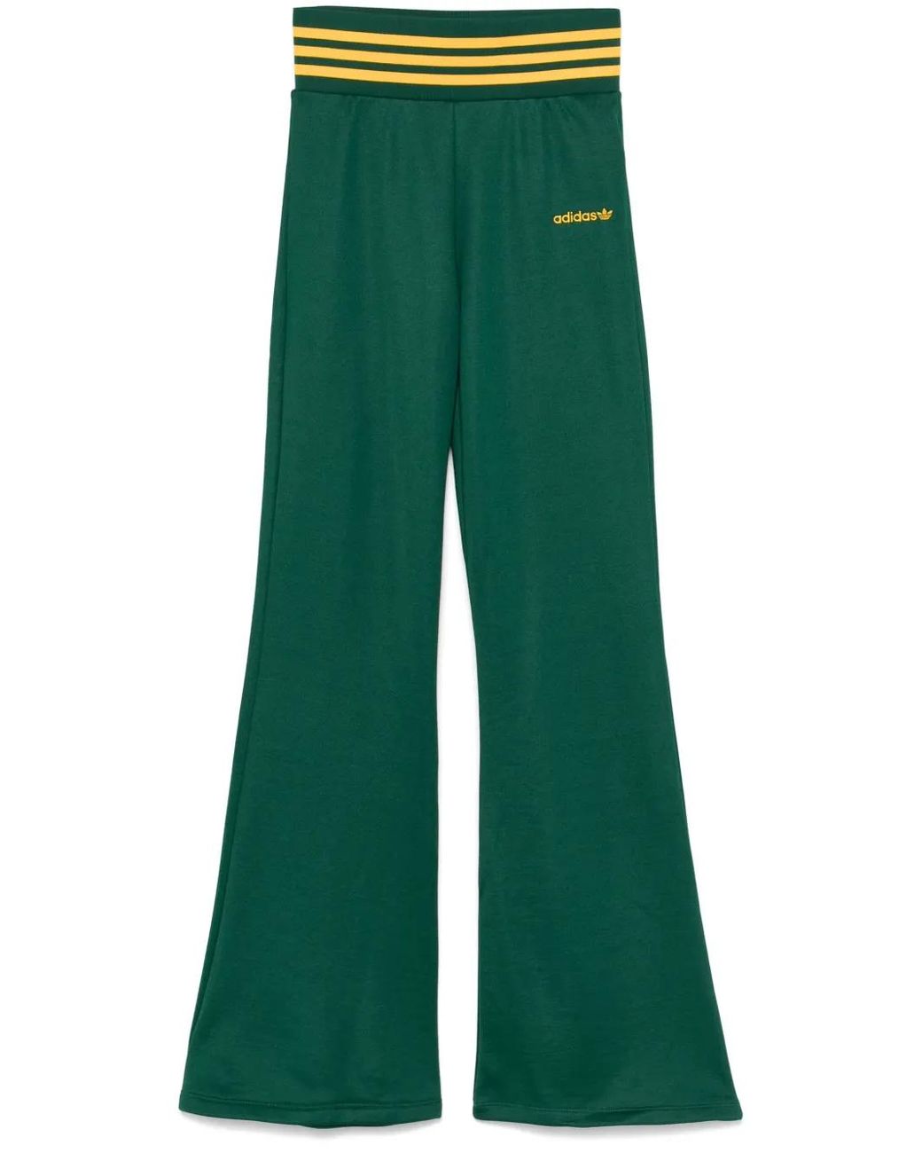 Adidas Green Flared Track Pants