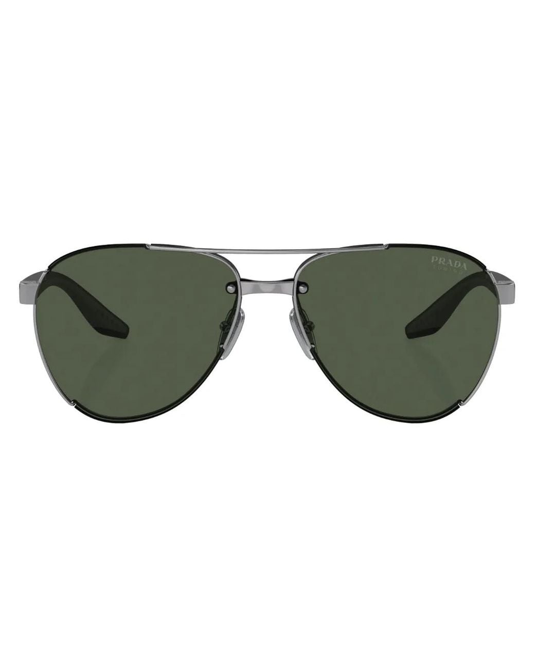 Prada Green Linea Rossa Sunglasses for men