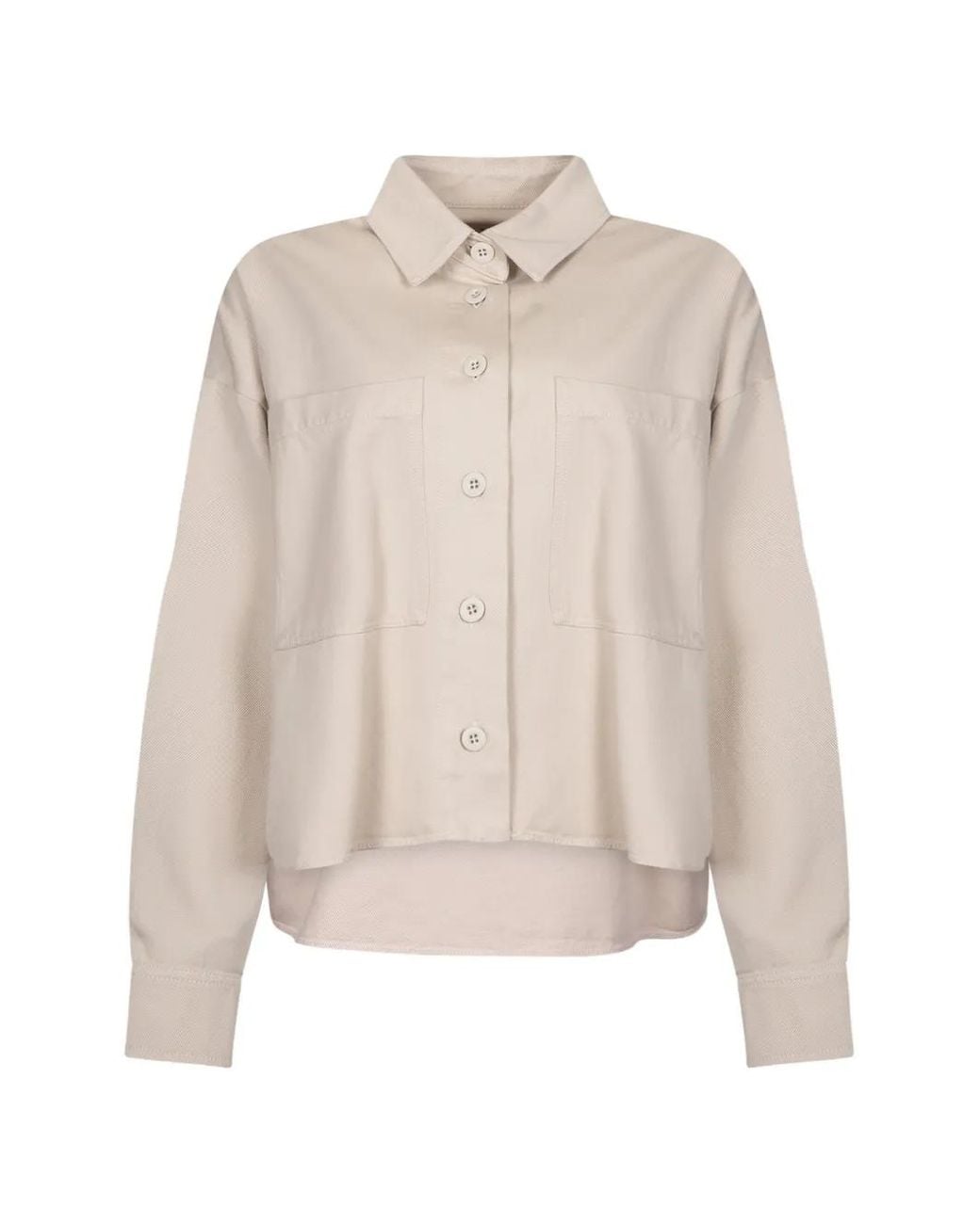 Weekend by Maxmara Natural Patch-Pocket Button Shirt