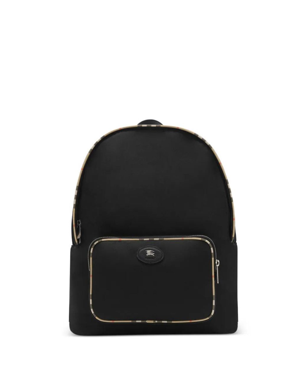 Burberry Black Check Trim Backpack for men
