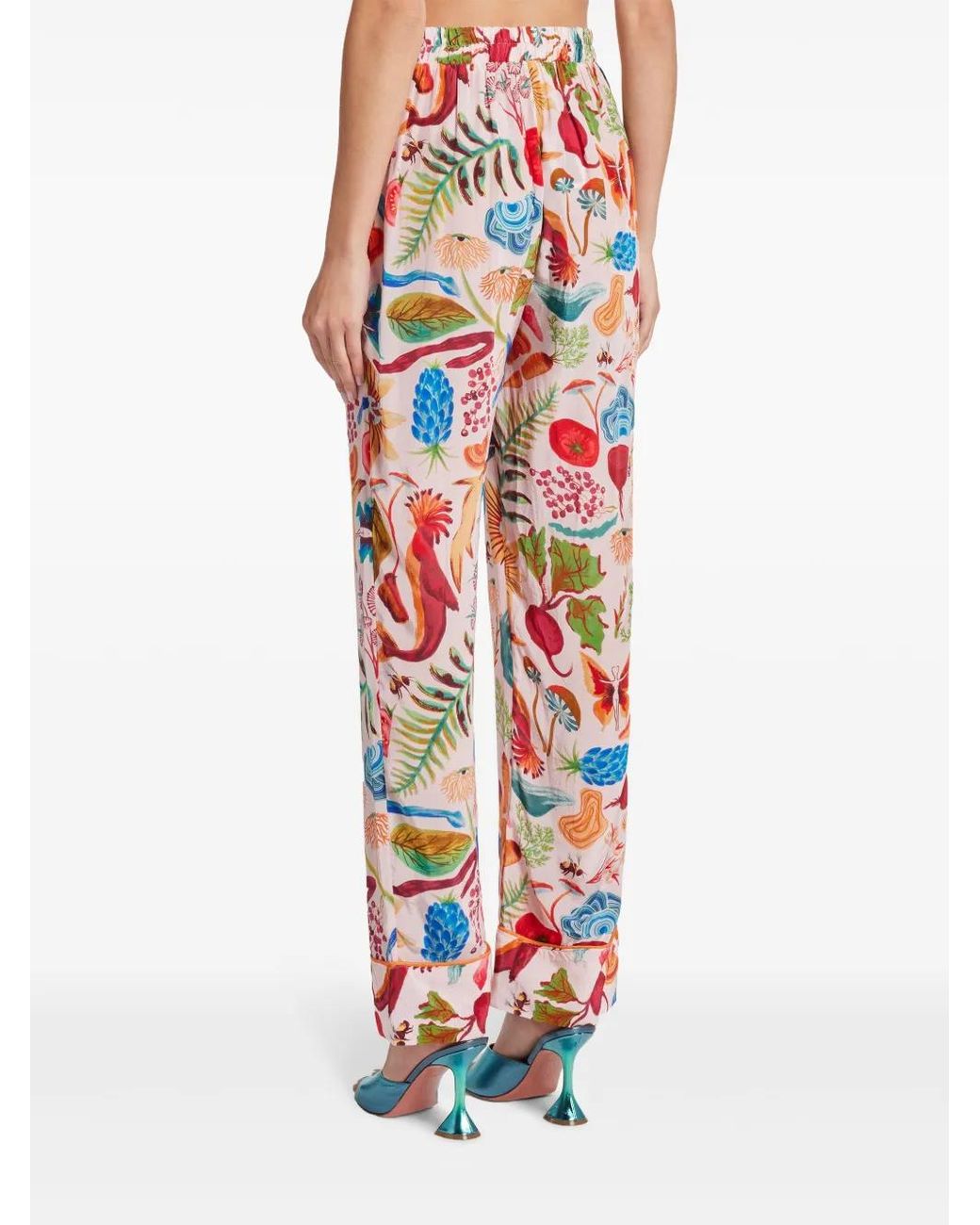 Farm Rio White Bright Farm Straight-Leg Trousers