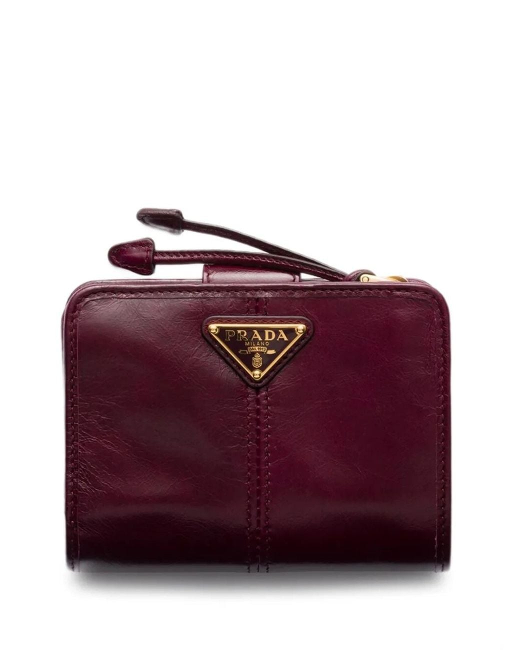 Prada Purple Small Leather Wallet