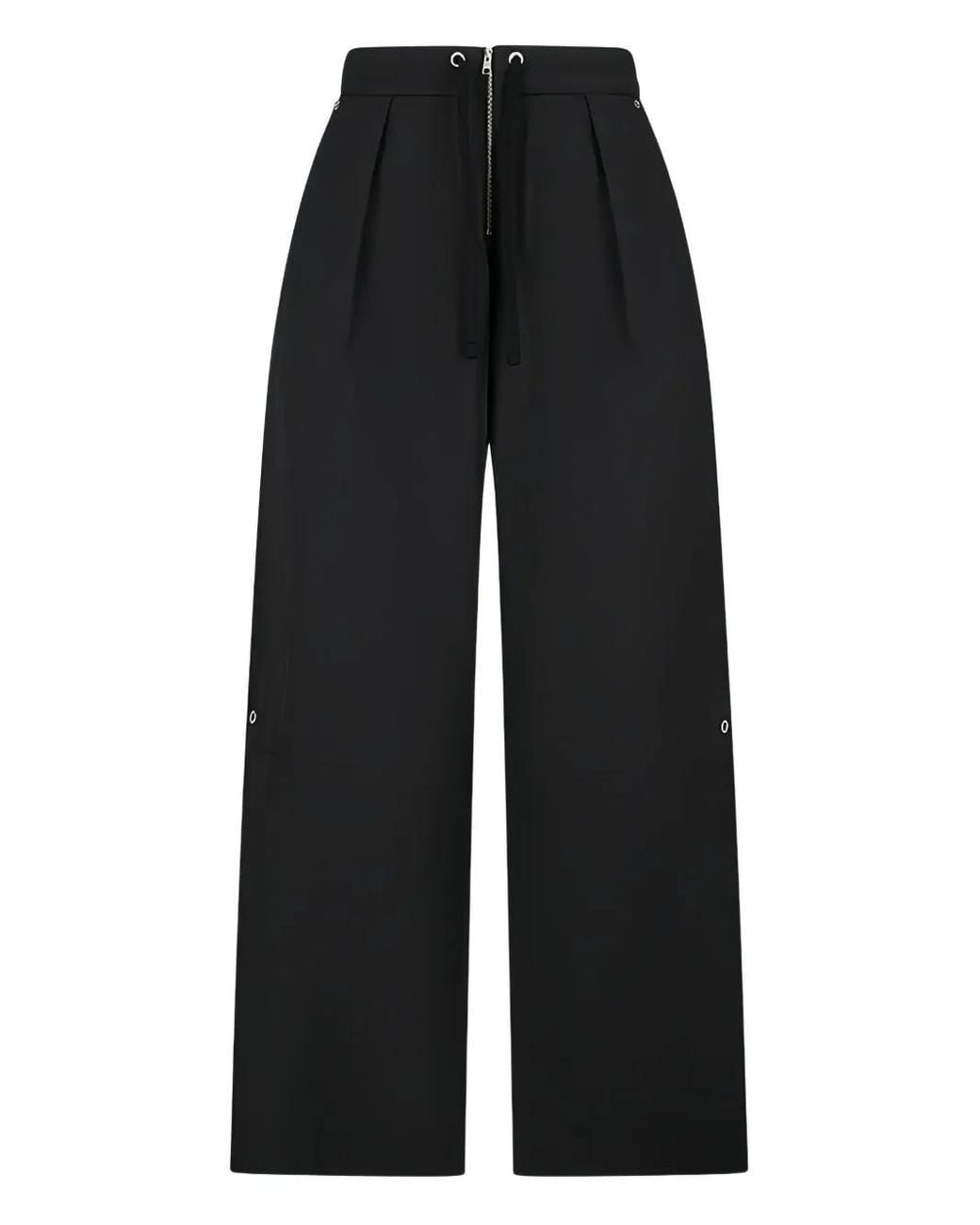 AMI Black Wide Trousers for men