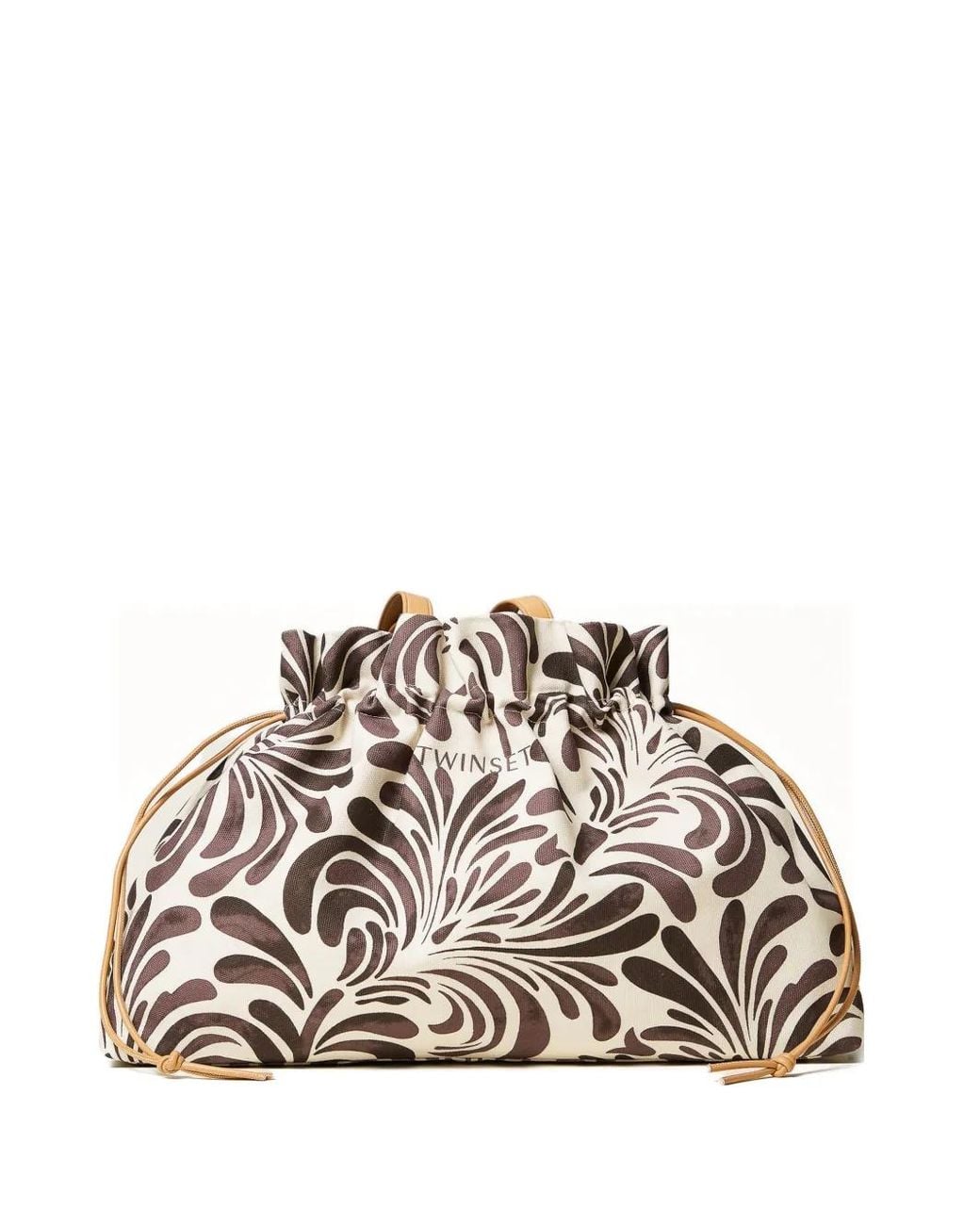 Twinset White Canvas Shopper Bag