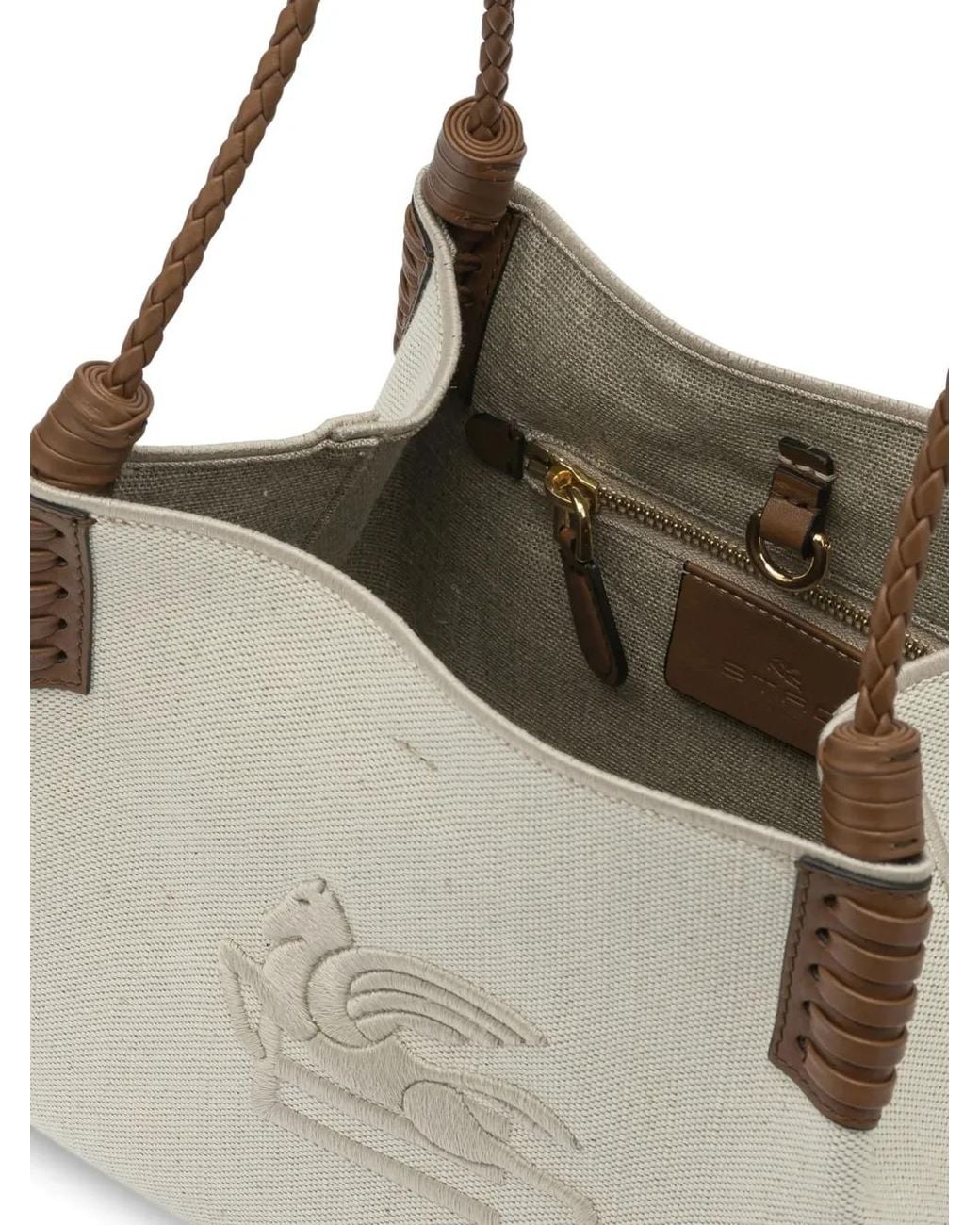 Borsa A Spalla Libra Piccola di Etro in White