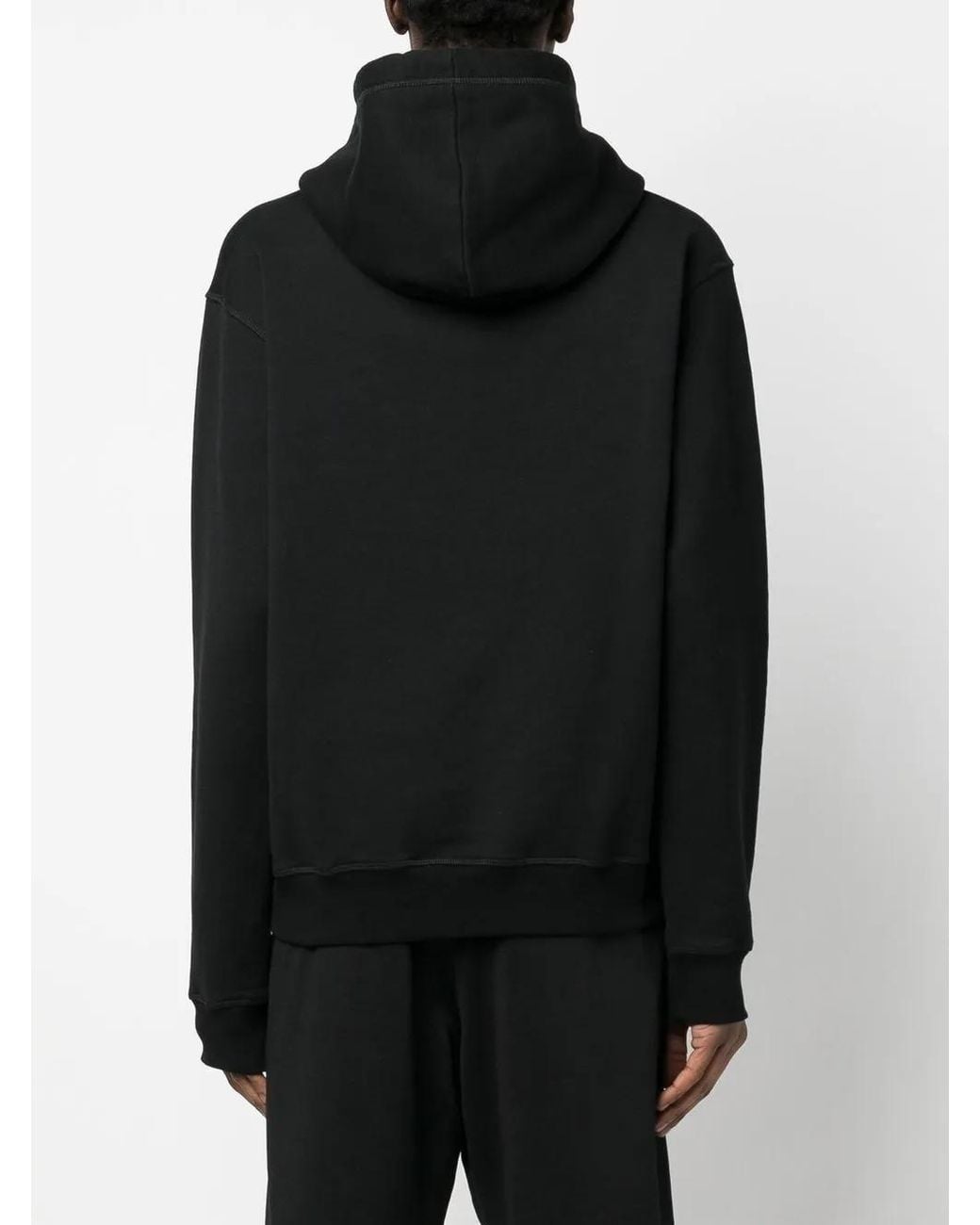 DSquared² Black Pixelated Ciro Printed Hoodie for men
