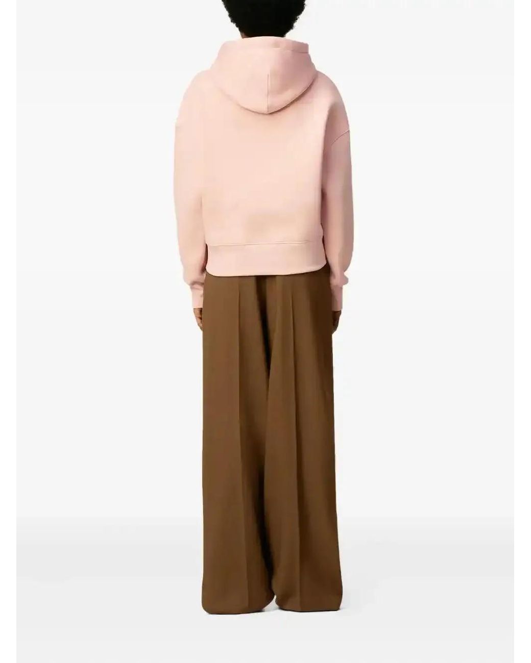 AMI Pink Ami De Coeur Cotton Hoodie