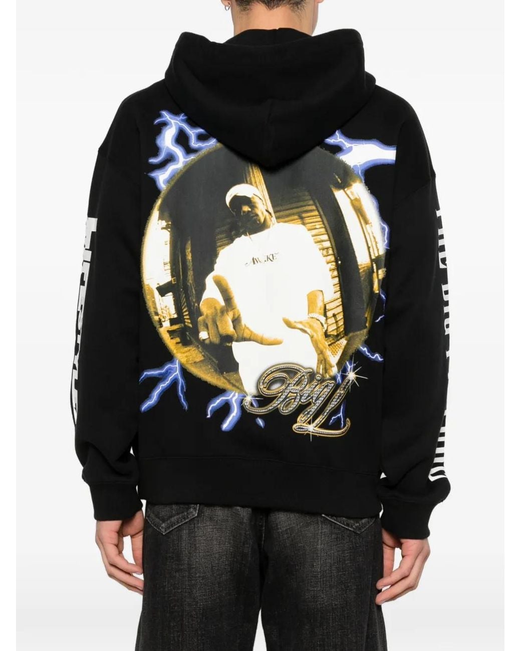 AWAKE NY Black Hoodie The Big Picture for men