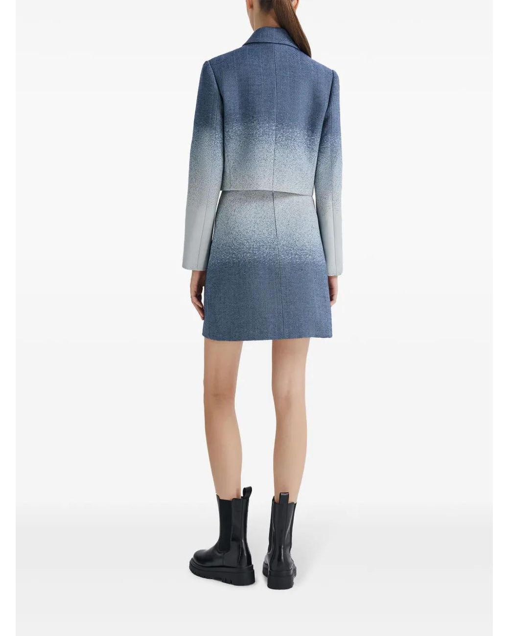 Ports 1961 Blue Gradient-Effect A-Line Skirt