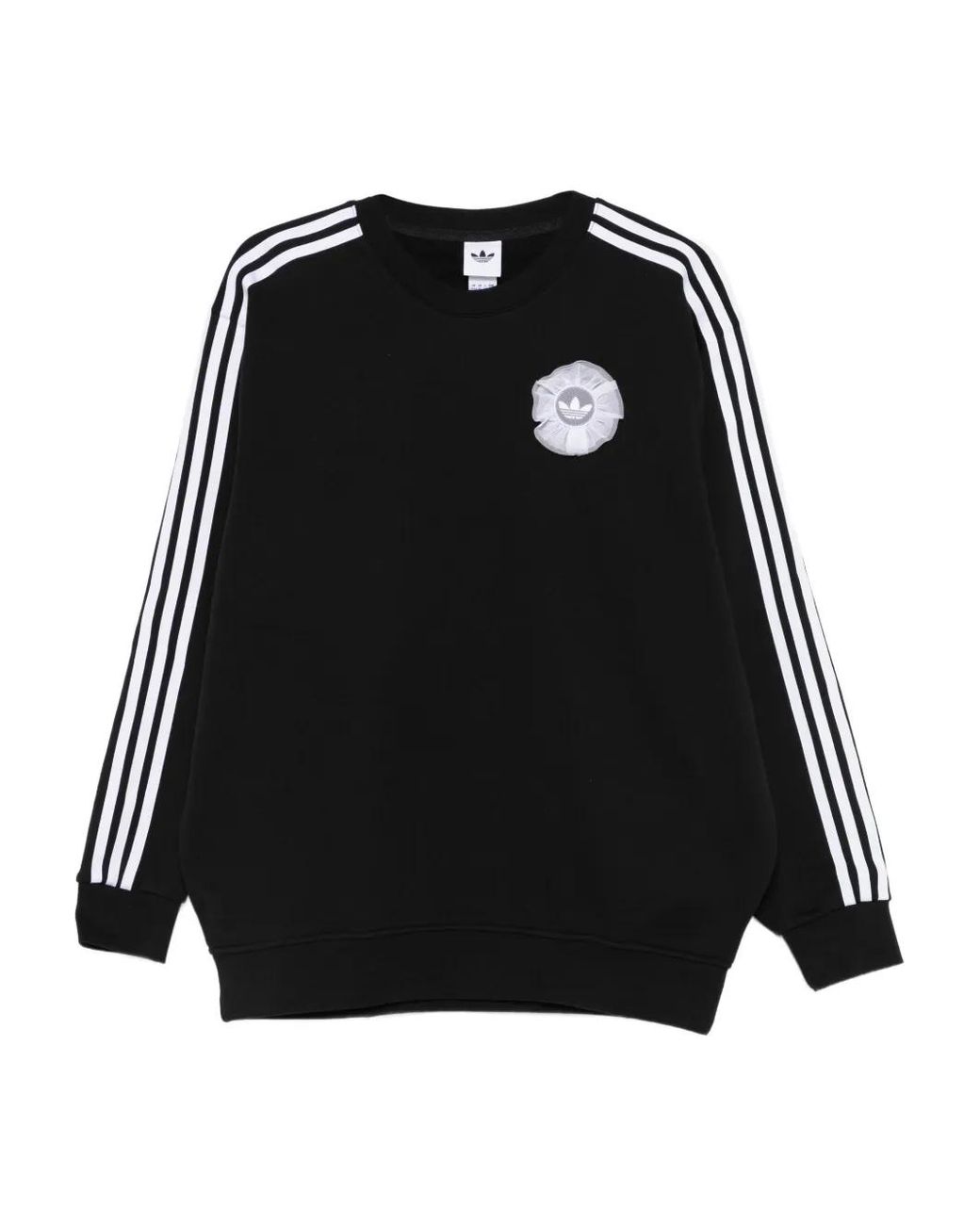 Adidas Black Originals Lace Branding Crew Sweatshirt