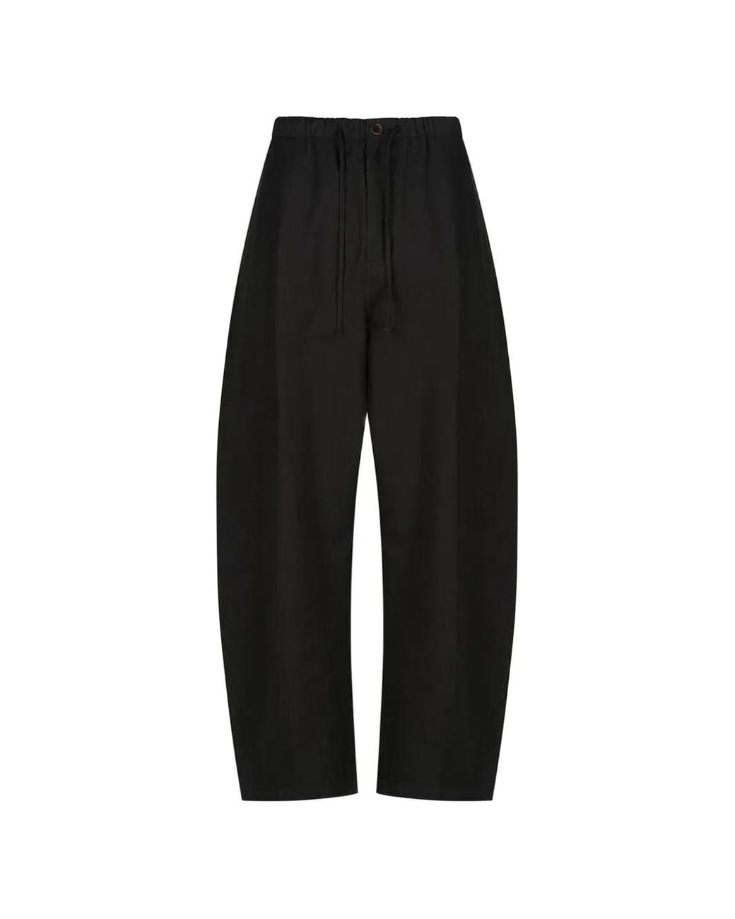 Amomento Black Elasticated Drawstring Trousers for men